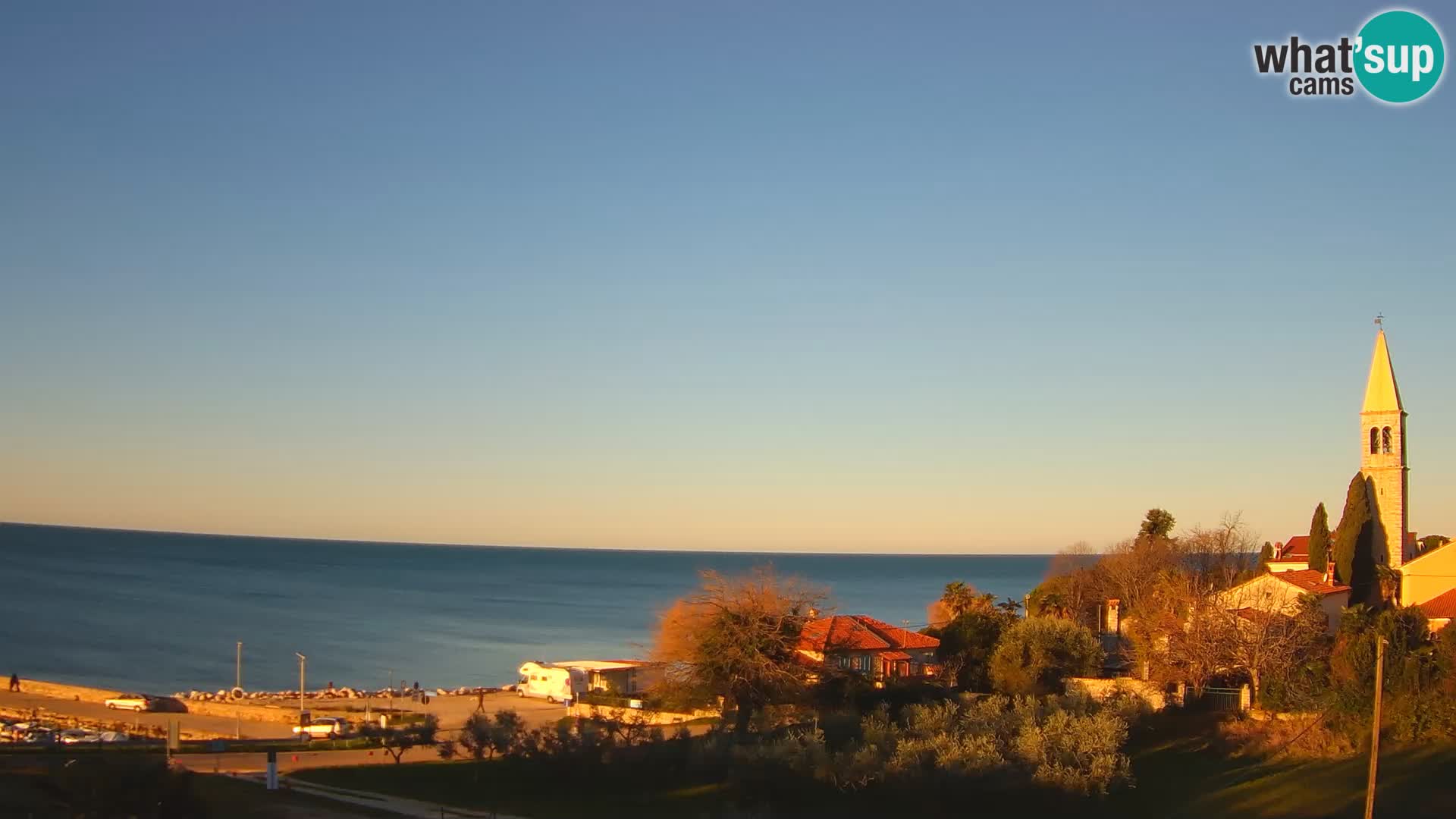 Umag Webcam en direct Lovrečica / San Lorenzo – Istrie – Croatie