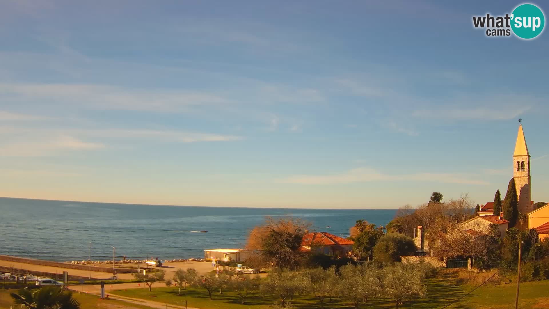 Umag Webcam en direct Lovrečica / San Lorenzo – Istrie – Croatie