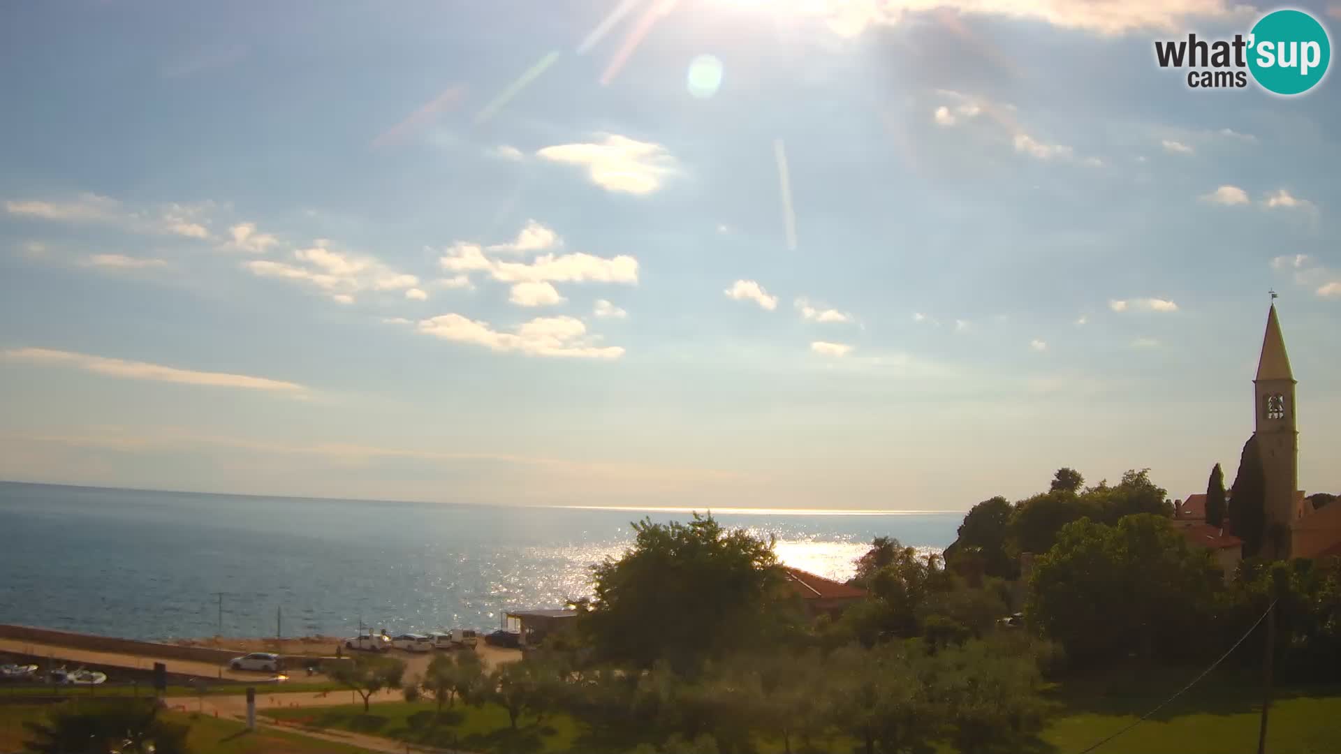 Umag Webcam uživo Lovrečica / San Lorenzo – Istra – Hrvatska