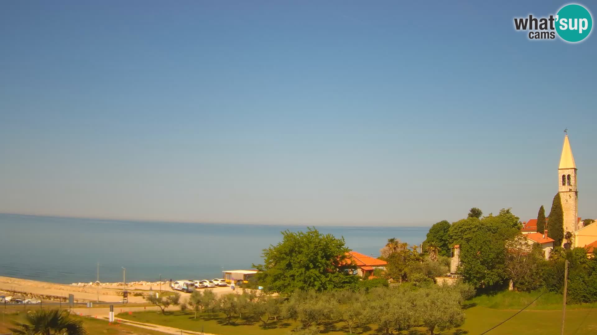 Umag Webcam uživo Lovrečica / San Lorenzo – Istra – Hrvatska