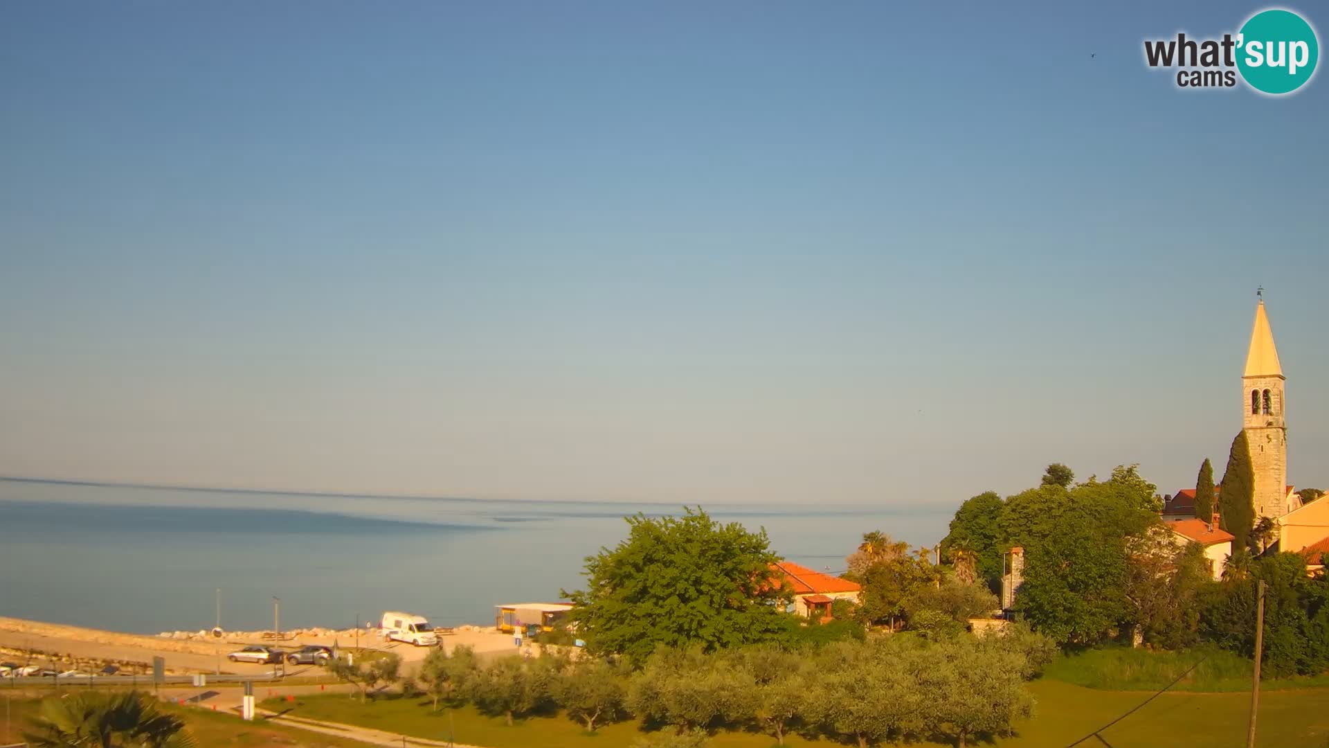 Umag Webcam uživo Lovrečica / San Lorenzo – Istra – Hrvatska