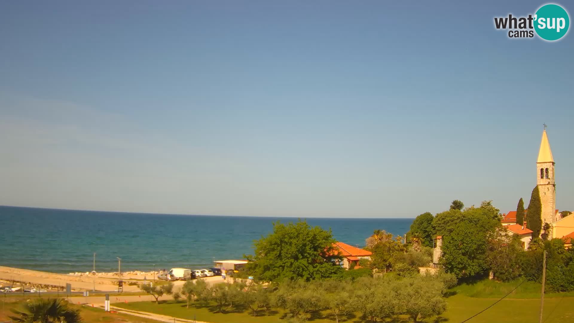 Umag Webcam uživo Lovrečica / San Lorenzo – Istra – Hrvatska