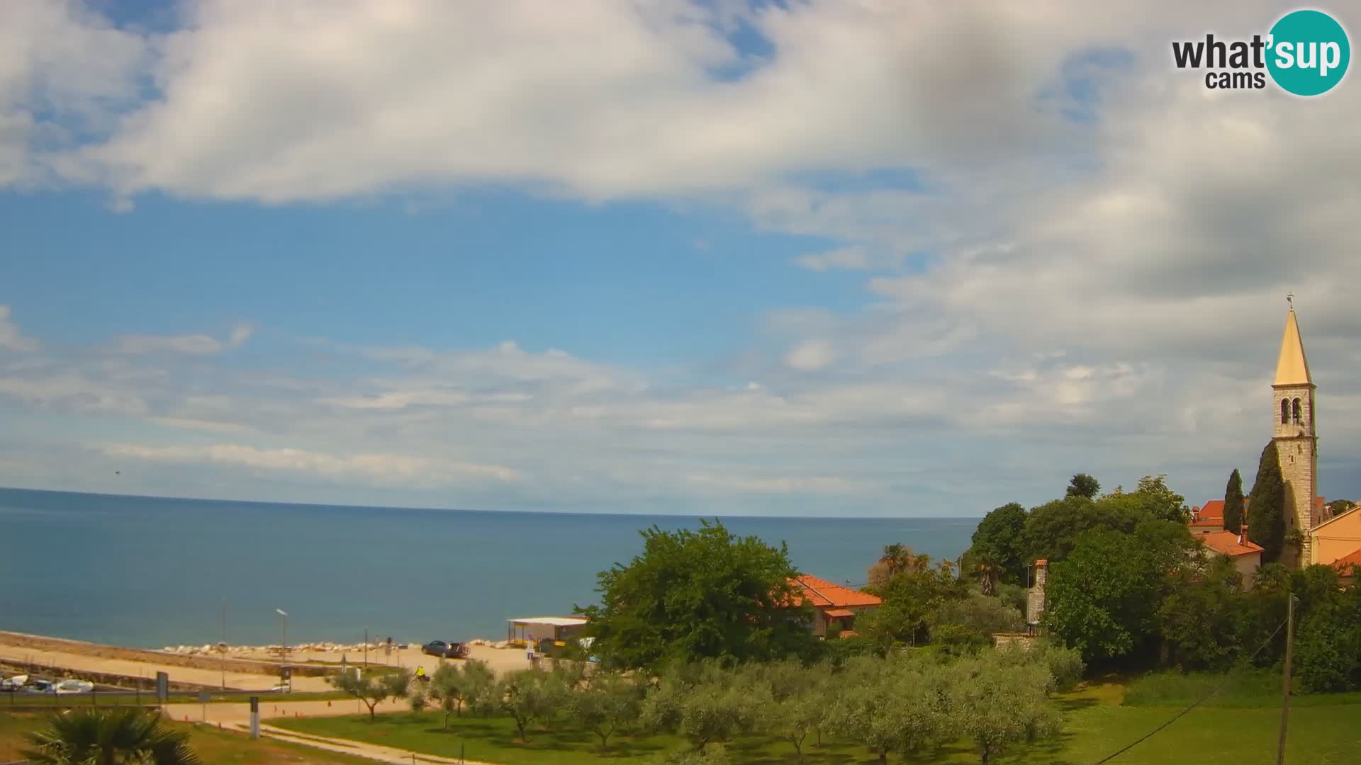 Umag Webcam uživo Lovrečica / San Lorenzo – Istra – Hrvatska
