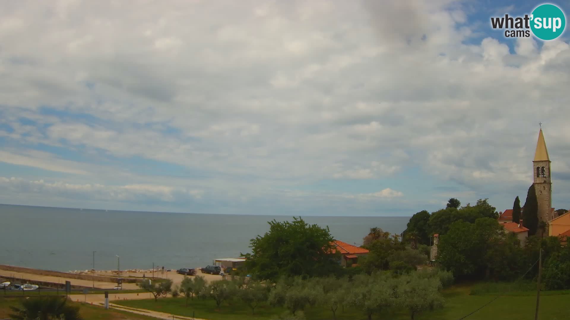Umag Webcam en direct Lovrečica / San Lorenzo – Istrie – Croatie