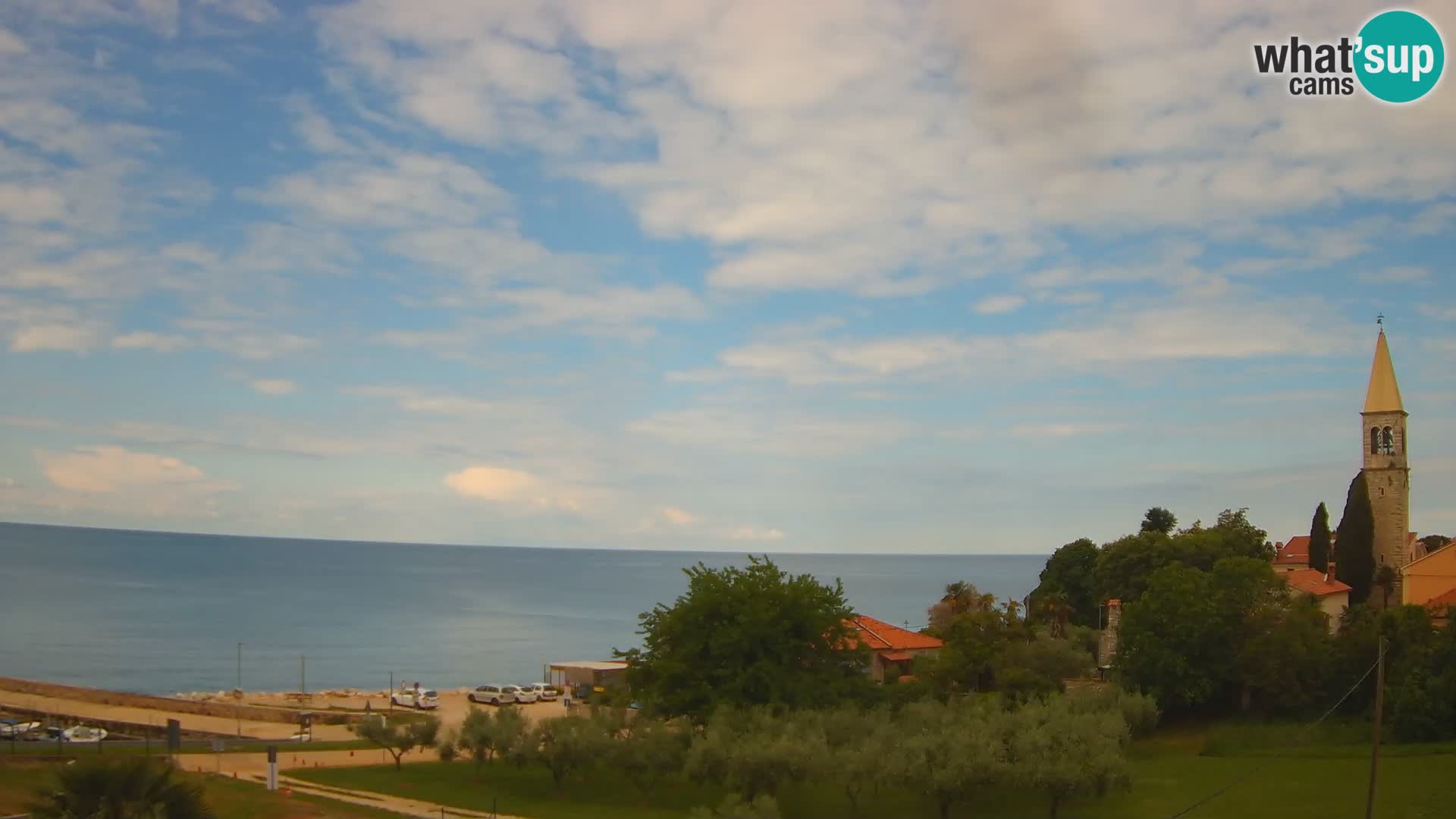 Umag Webcam en direct Lovrečica / San Lorenzo – Istrie – Croatie