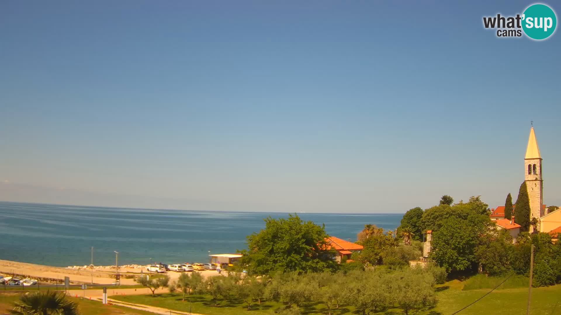 Umag Webcam uživo Lovrečica / San Lorenzo – Istra – Hrvatska