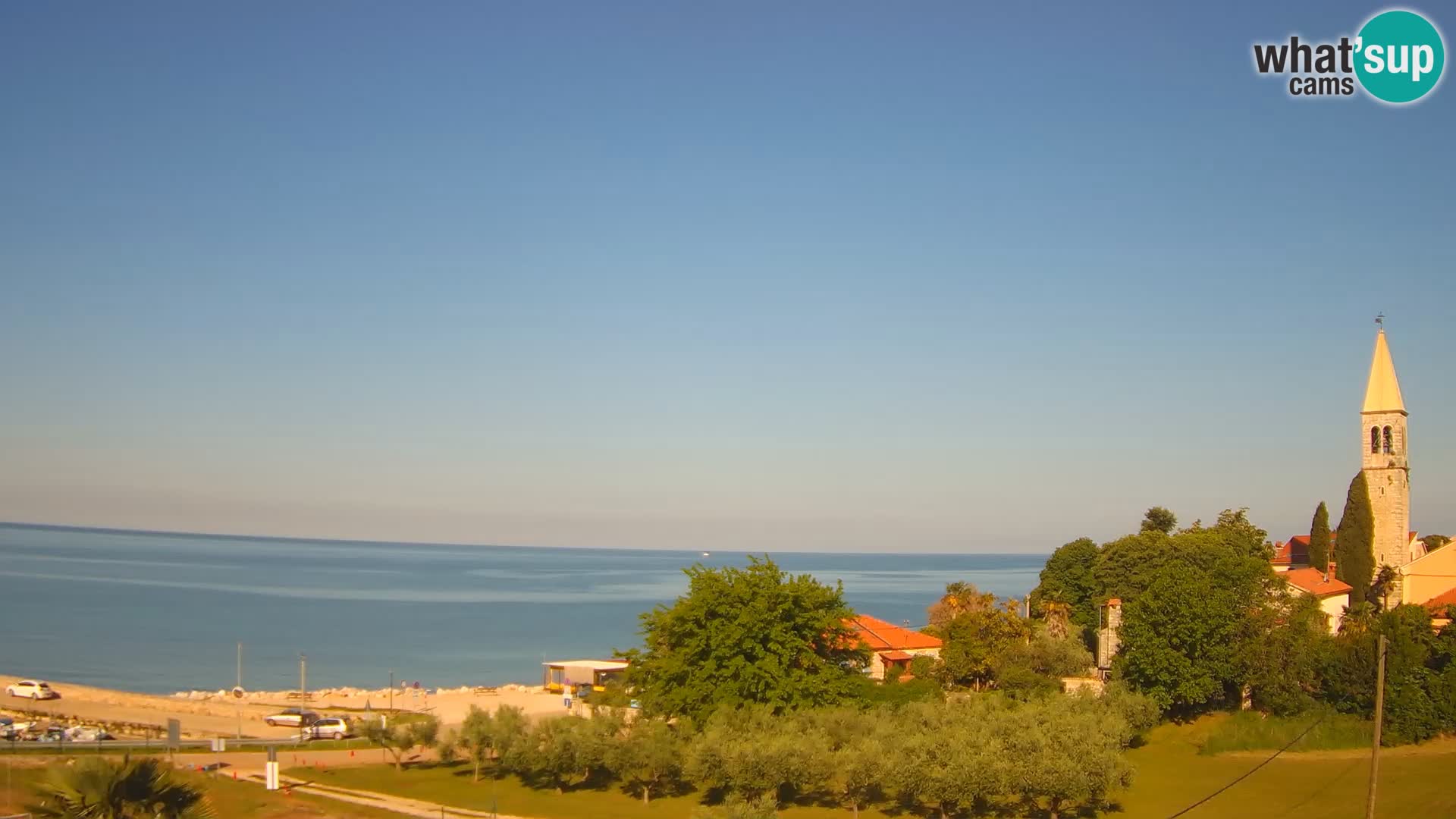 Umag Webcam uživo Lovrečica / San Lorenzo – Istra – Hrvatska