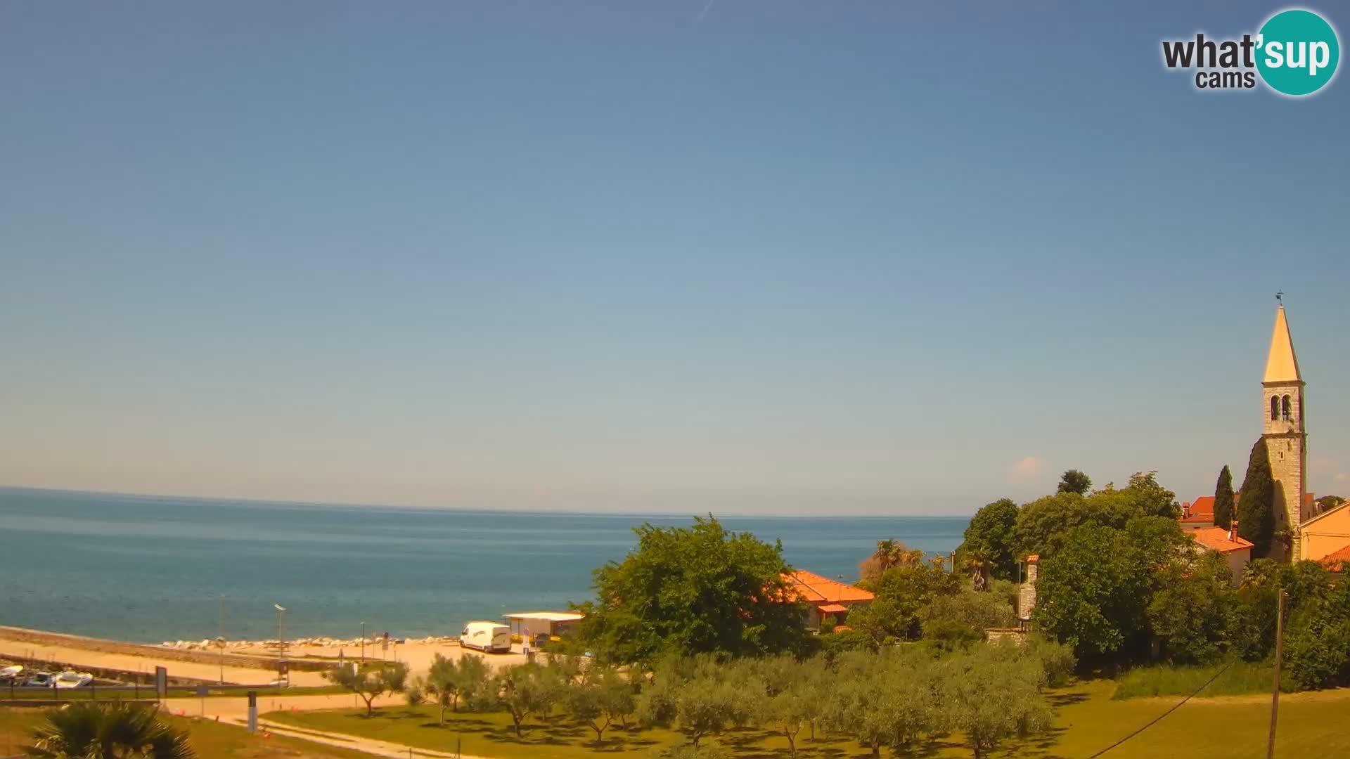 Umag Webcam uživo Lovrečica / San Lorenzo – Istra – Hrvatska