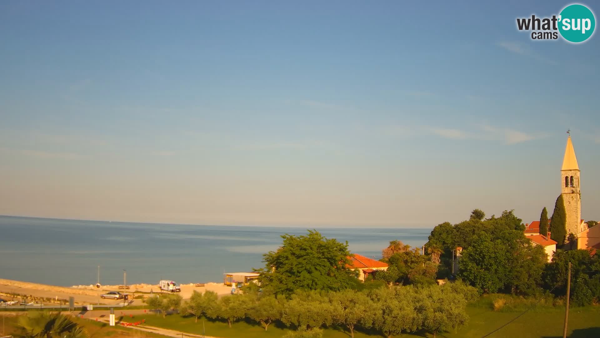 Umag Webcam uživo Lovrečica / San Lorenzo – Istra – Hrvatska