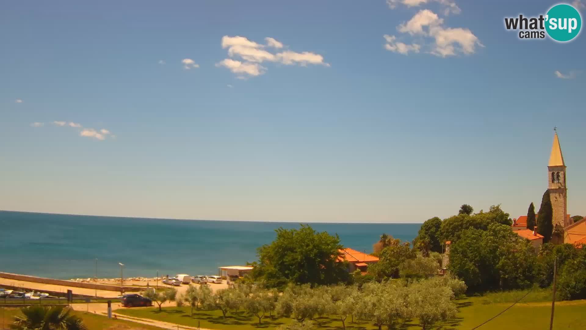 Umag Webcam en direct Lovrečica / San Lorenzo – Istrie – Croatie