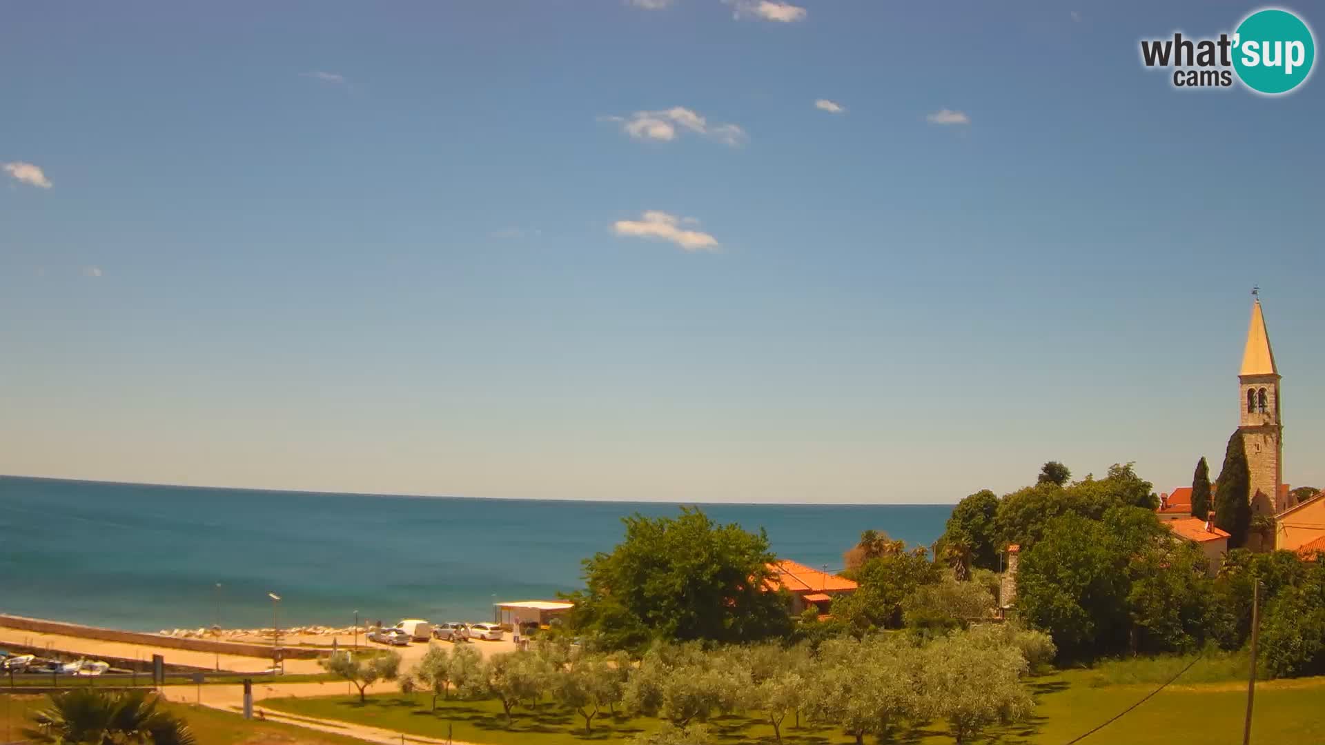 Umag Webcam en direct Lovrečica / San Lorenzo – Istrie – Croatie