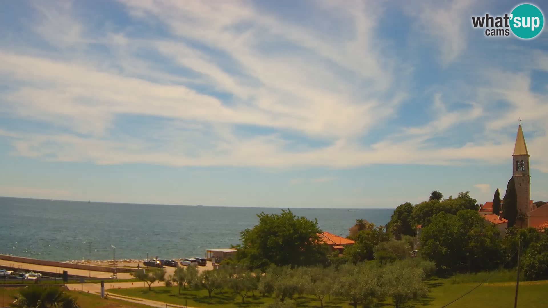 Umag Webcam uživo Lovrečica / San Lorenzo – Istra – Hrvatska