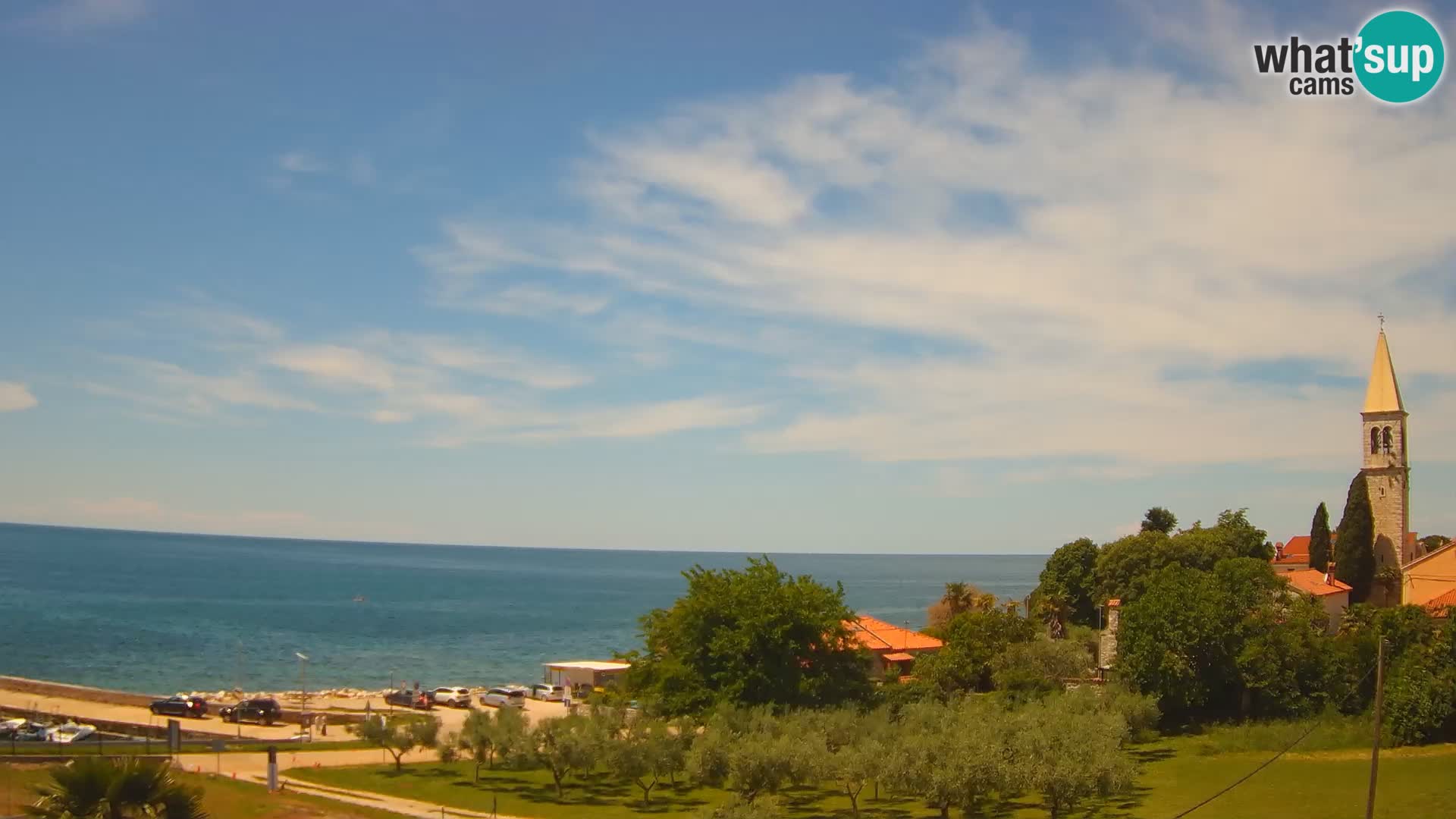 Umag Webcam uživo Lovrečica / San Lorenzo – Istra – Hrvatska