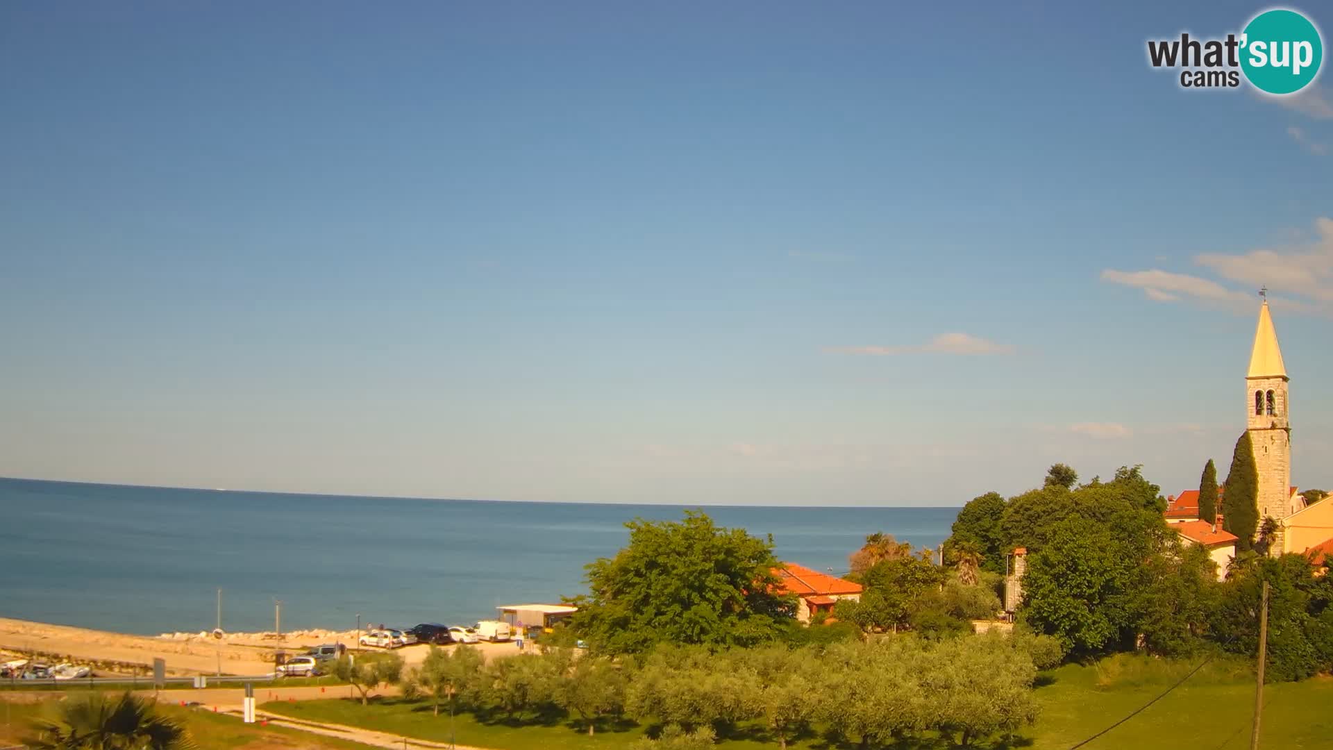 Umag Webcam en direct Lovrečica / San Lorenzo – Istrie – Croatie