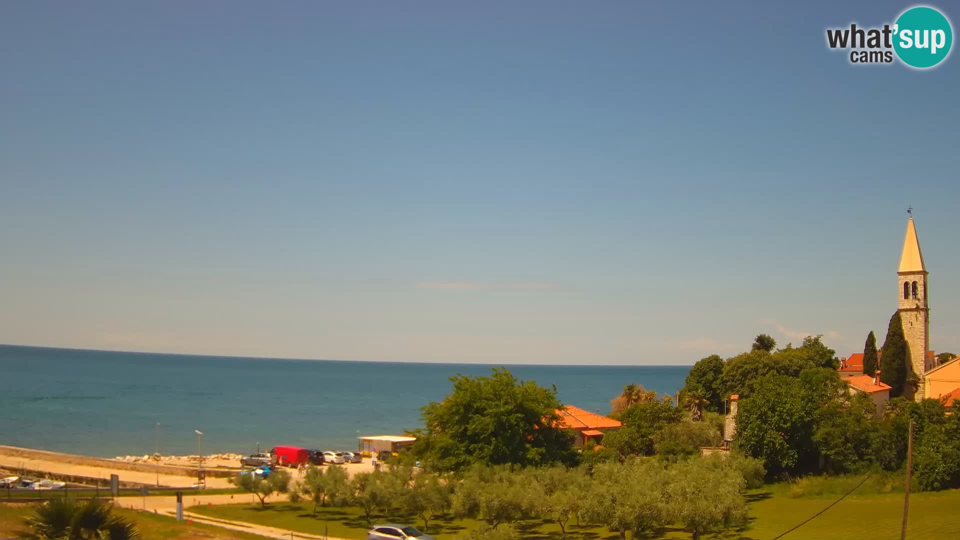 Umag Webcam uživo Lovrečica / San Lorenzo – Istra – Hrvatska