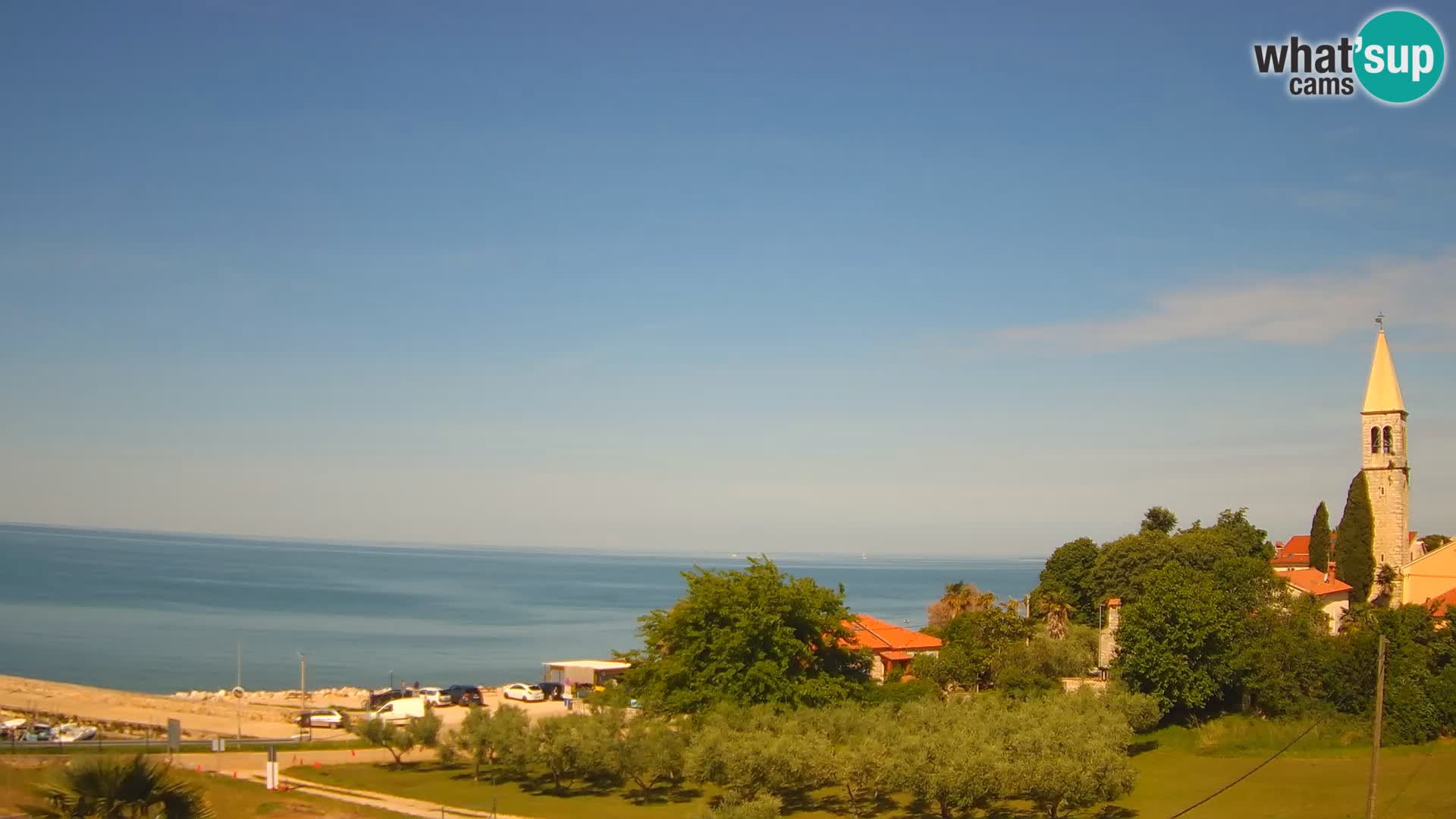 Umag Webcam en direct Lovrečica / San Lorenzo – Istrie – Croatie