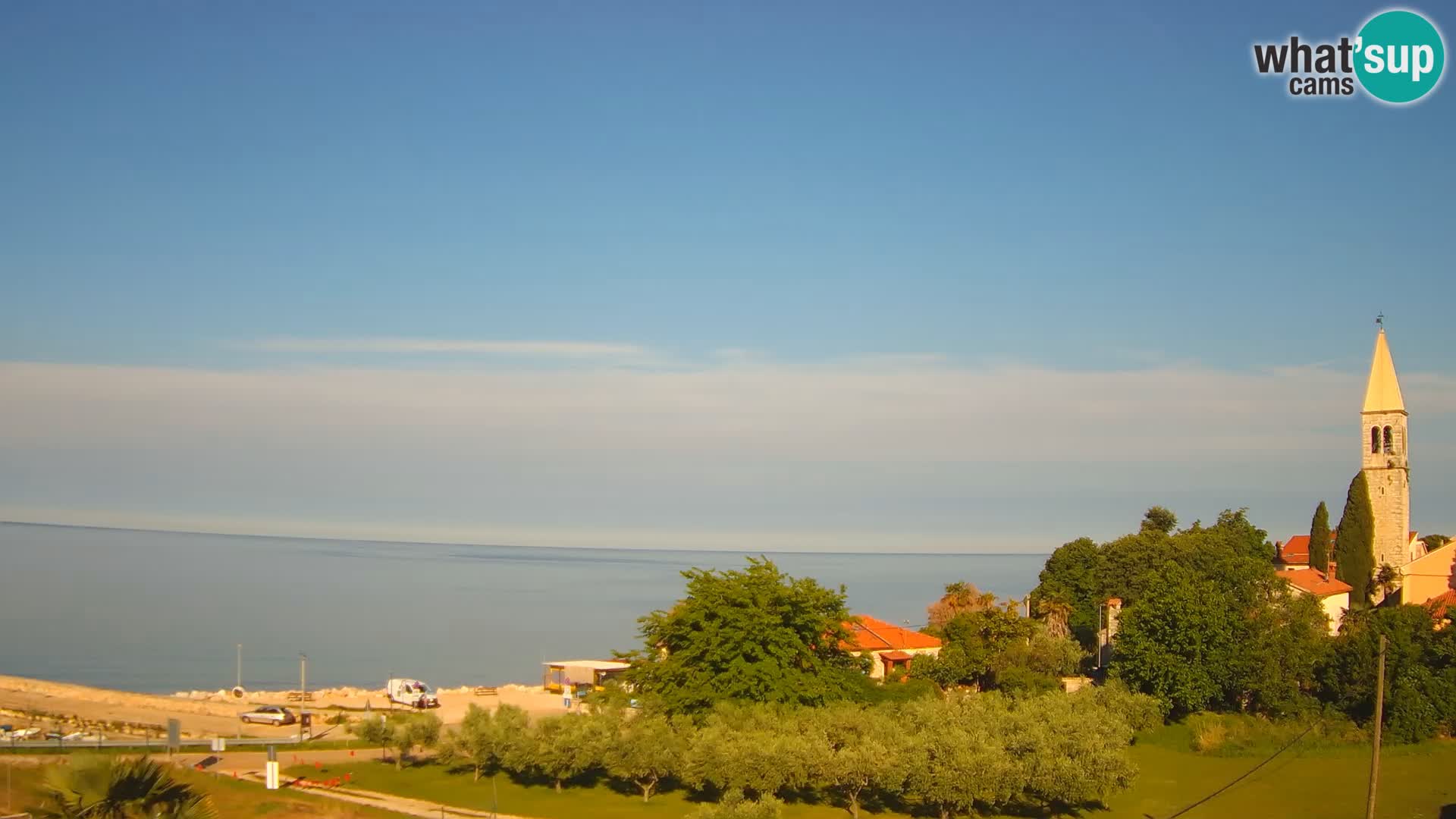 Umag spletna kamera Lovrečica – Istra – Hrvaška