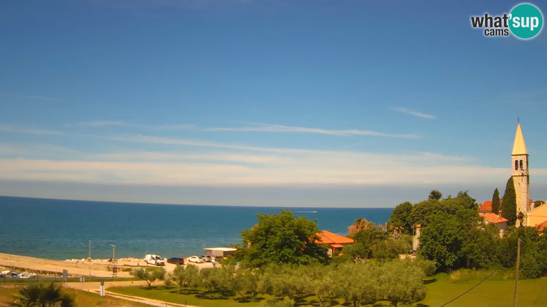Umag Webcam en direct Lovrečica / San Lorenzo – Istrie – Croatie