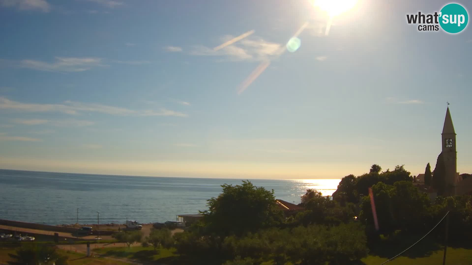 Umag Webcam uživo Lovrečica / San Lorenzo – Istra – Hrvatska