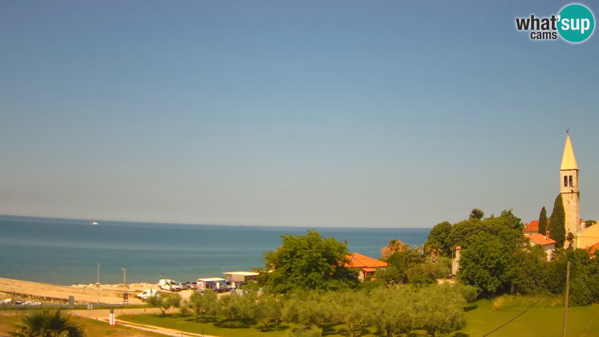 Umag Webcam uživo Lovrečica / San Lorenzo – Istra – Hrvatska