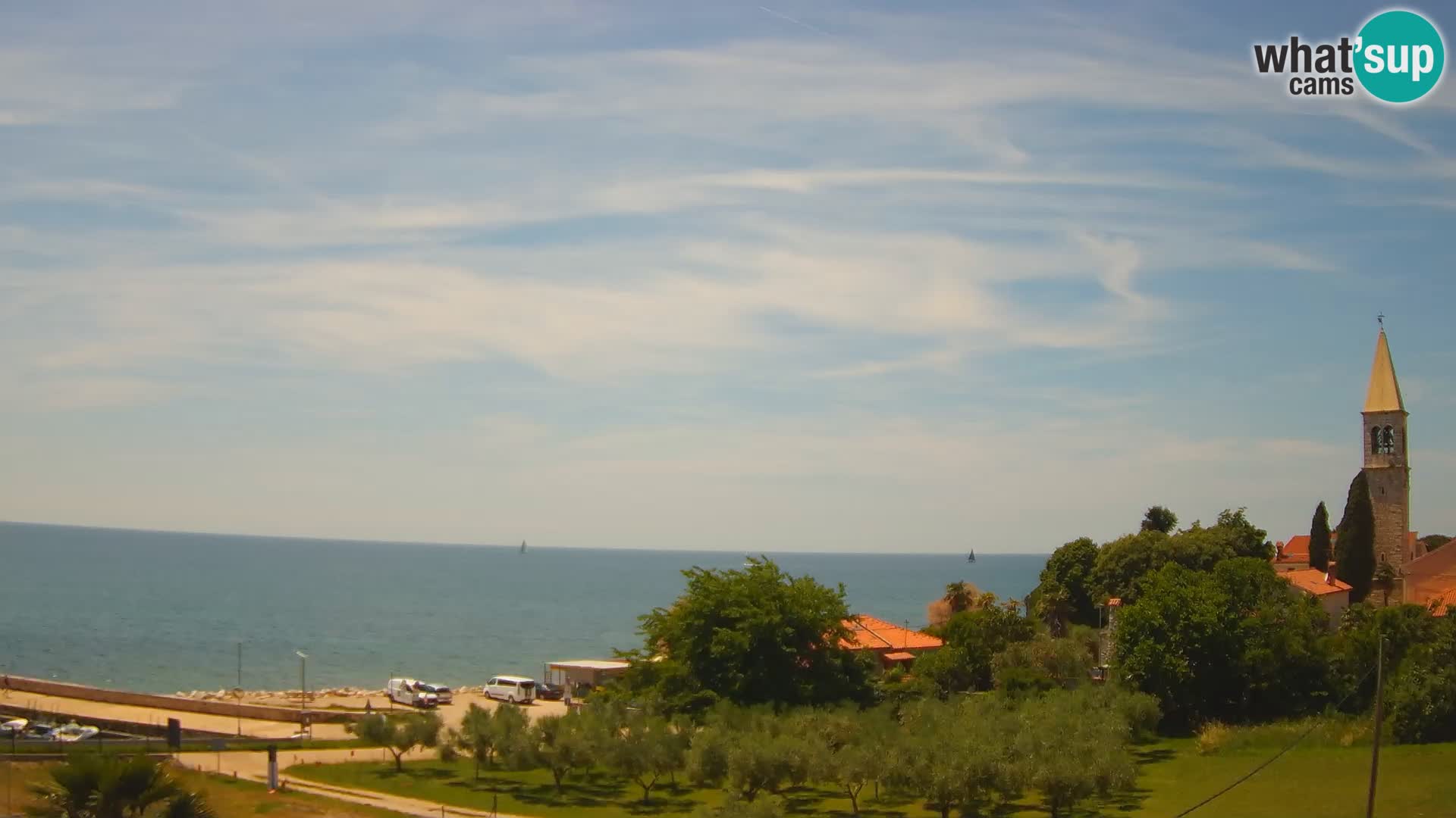 Umag Webcam en direct Lovrečica / San Lorenzo – Istrie – Croatie