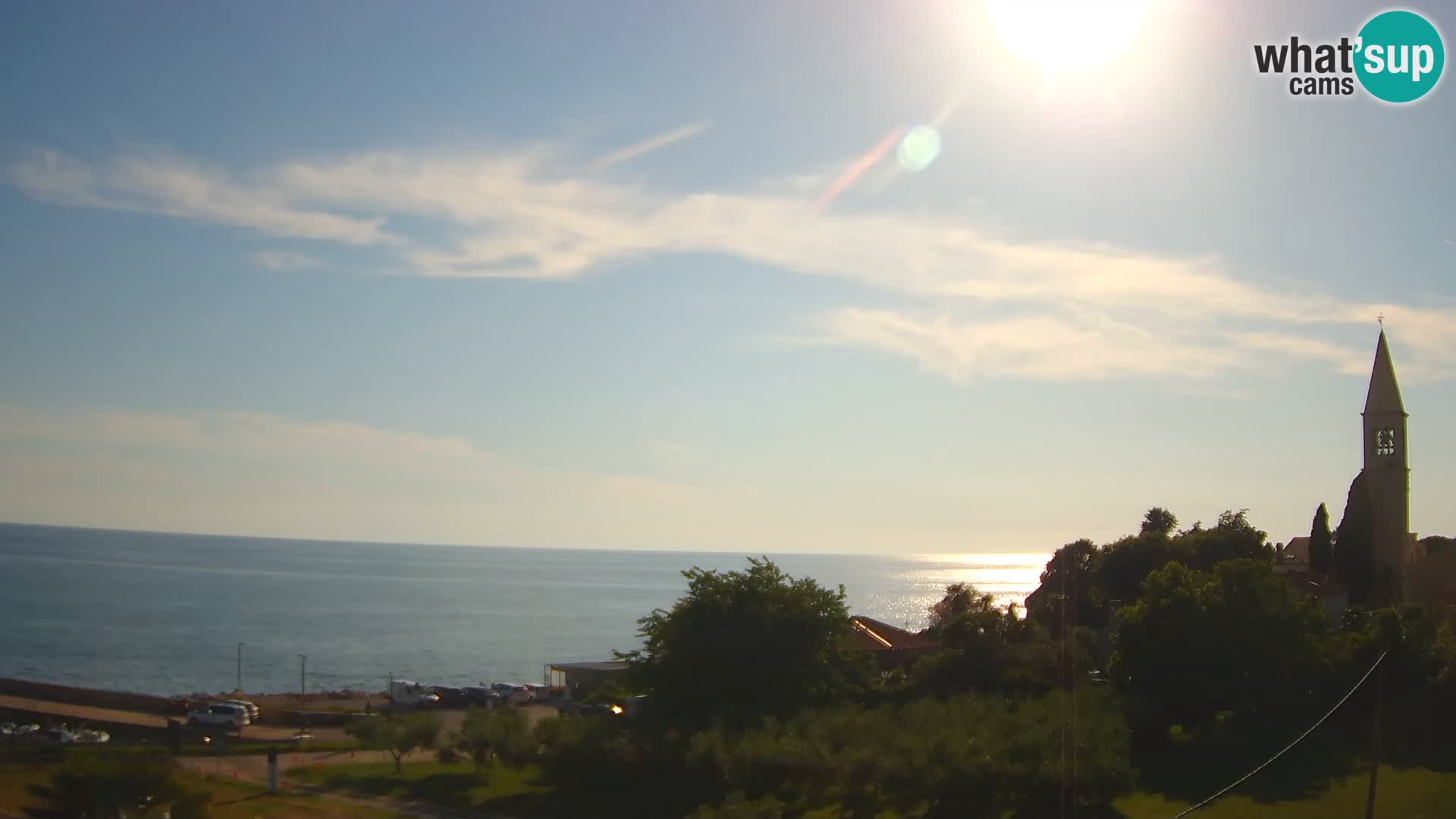 Umag Webcam en direct Lovrečica / San Lorenzo – Istrie – Croatie