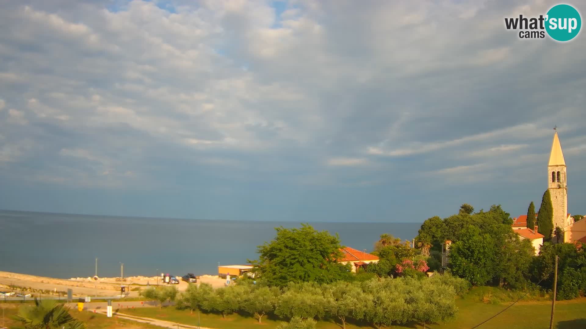 Umag Webcam uživo Lovrečica / San Lorenzo – Istra – Hrvatska