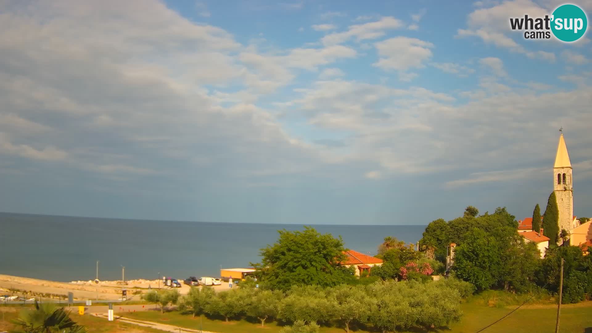 Umag Webcam en direct Lovrečica / San Lorenzo – Istrie – Croatie