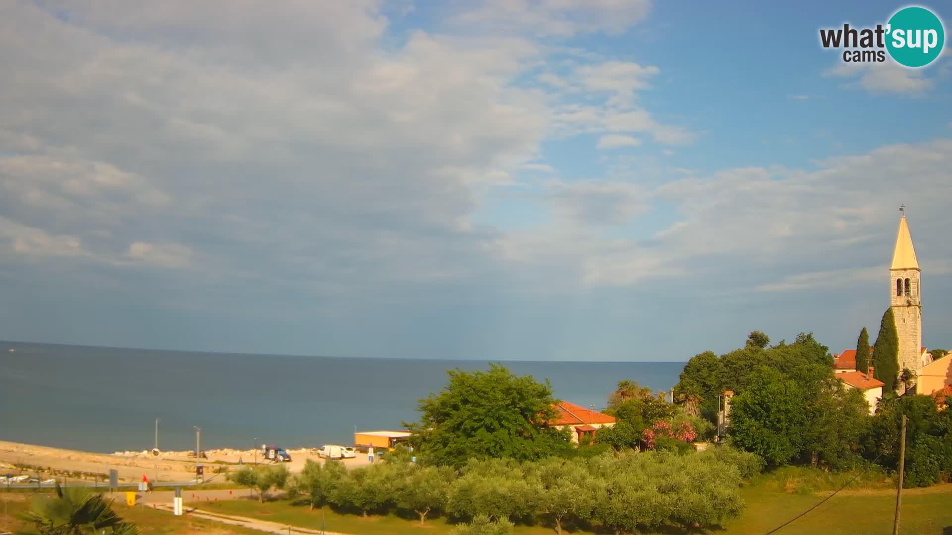 Umag Webcam uživo Lovrečica / San Lorenzo – Istra – Hrvatska