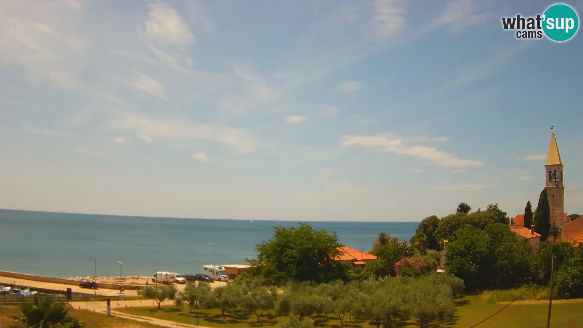 Umag Webcam en direct Lovrečica / San Lorenzo – Istrie – Croatie