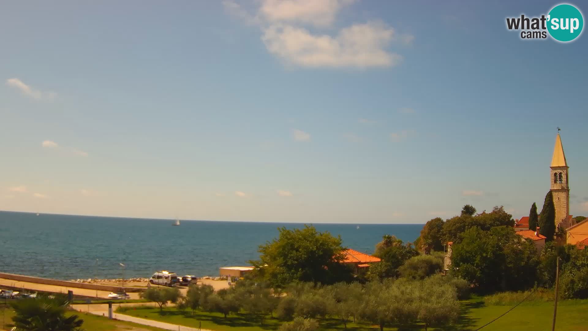 Umag Webcam en direct Lovrečica / San Lorenzo – Istrie – Croatie