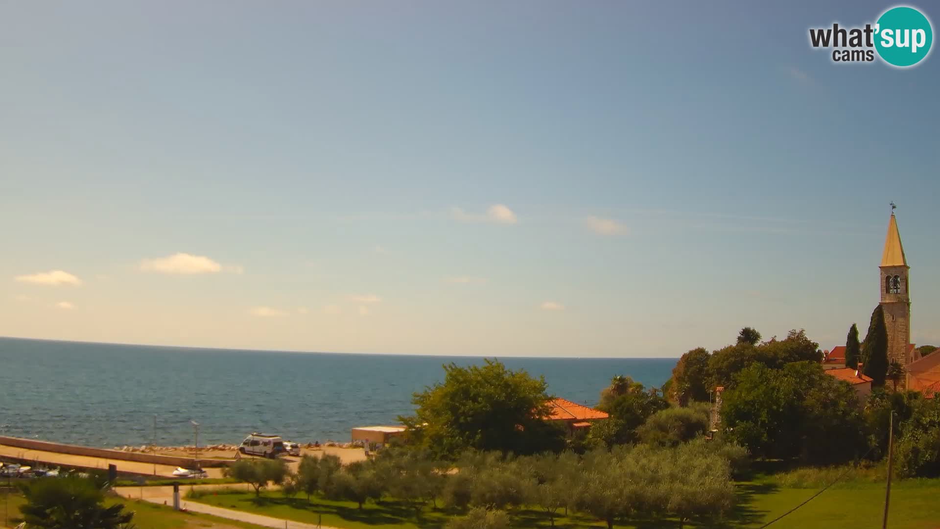 Umag Webcam uživo Lovrečica / San Lorenzo – Istra – Hrvatska
