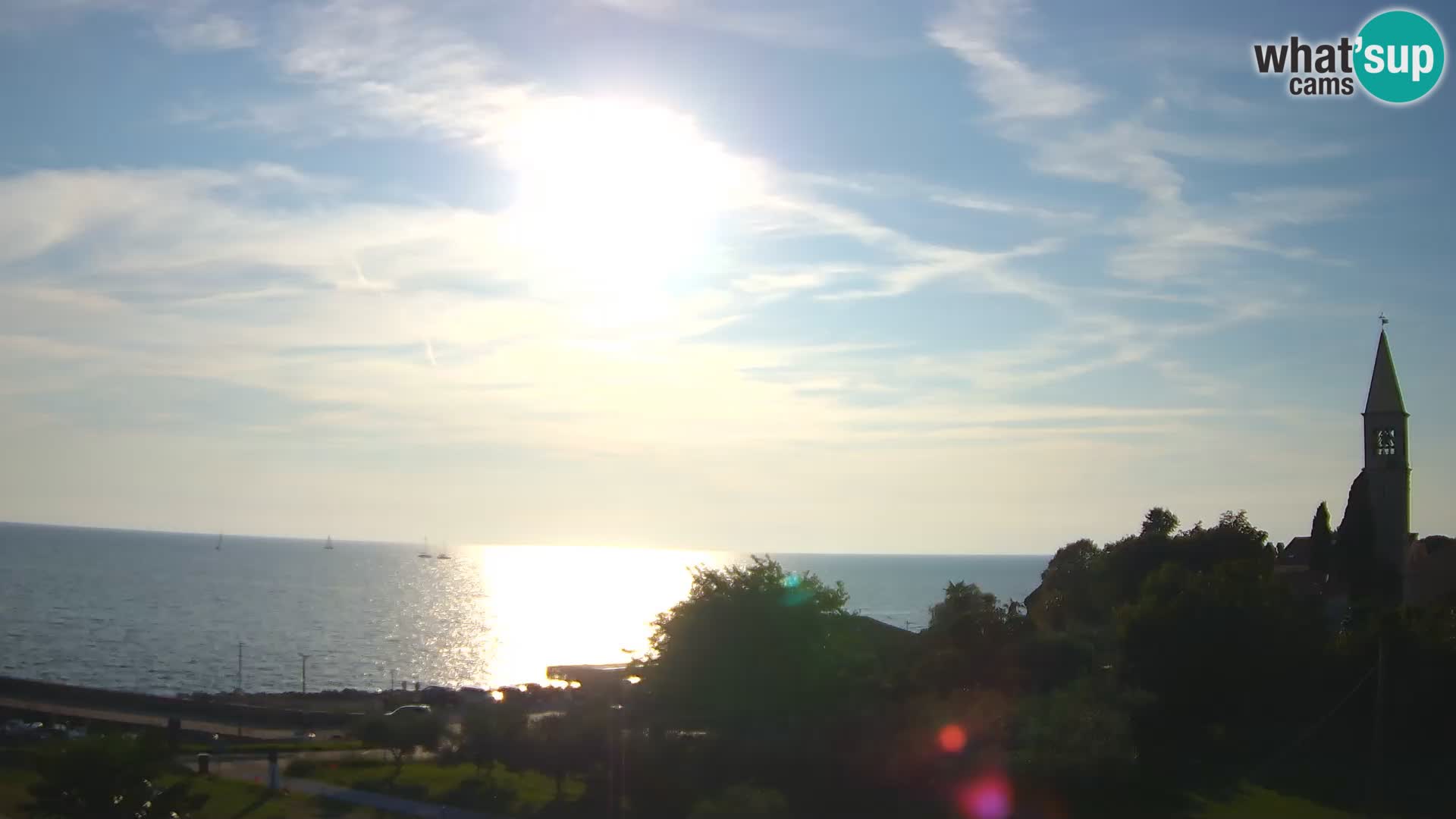 Umag Webcam en direct Lovrečica / San Lorenzo – Istrie – Croatie