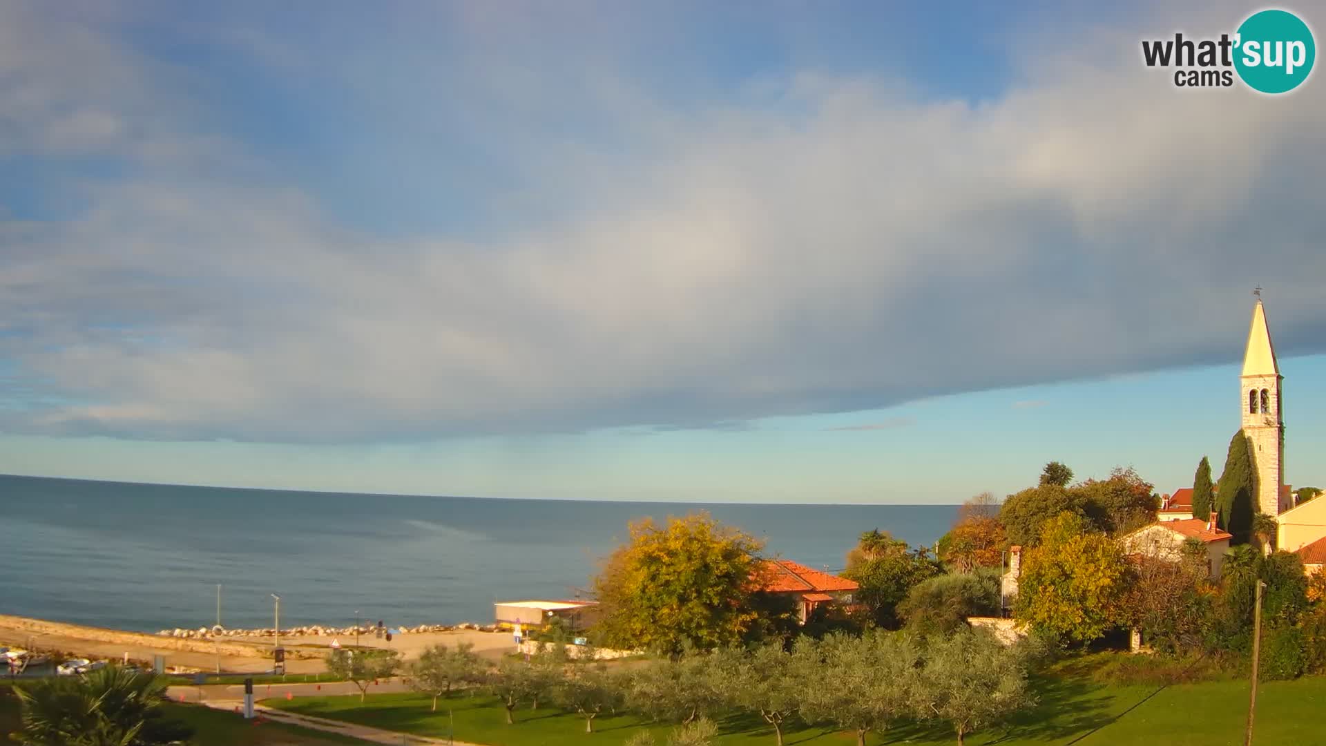 Umag Webcam uživo Lovrečica / San Lorenzo – Istra – Hrvatska