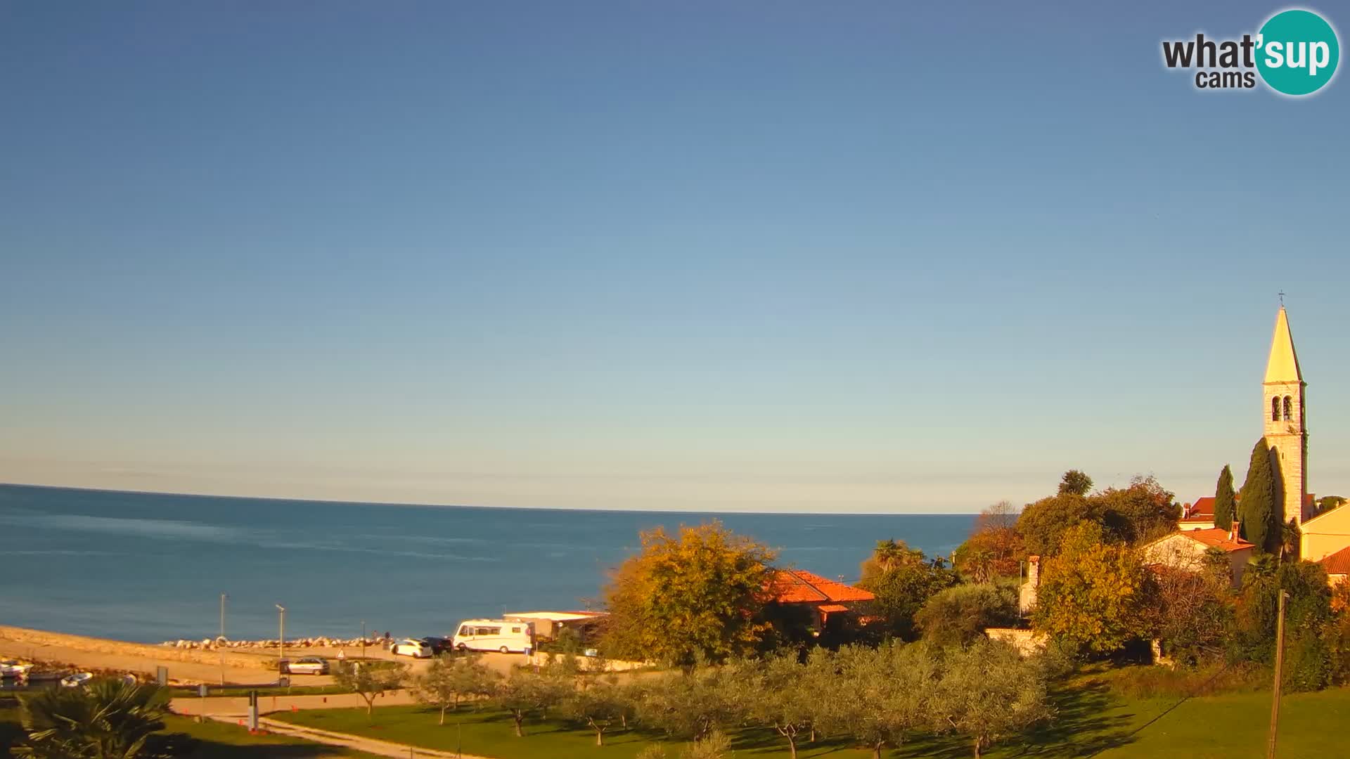 Umag Webcam uživo Lovrečica / San Lorenzo – Istra – Hrvatska