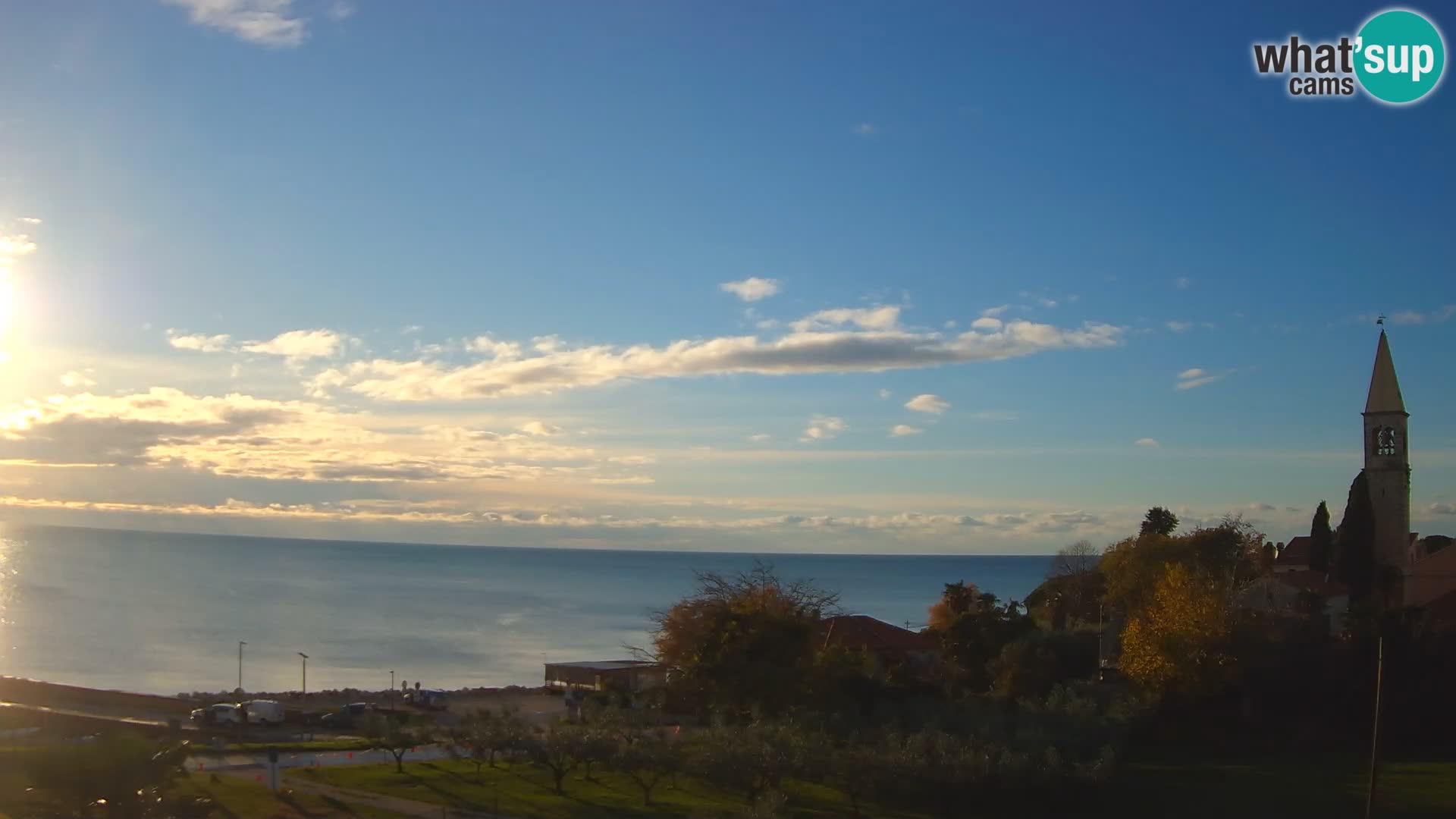 Umag spletna kamera Lovrečica – Istra – Hrvaška