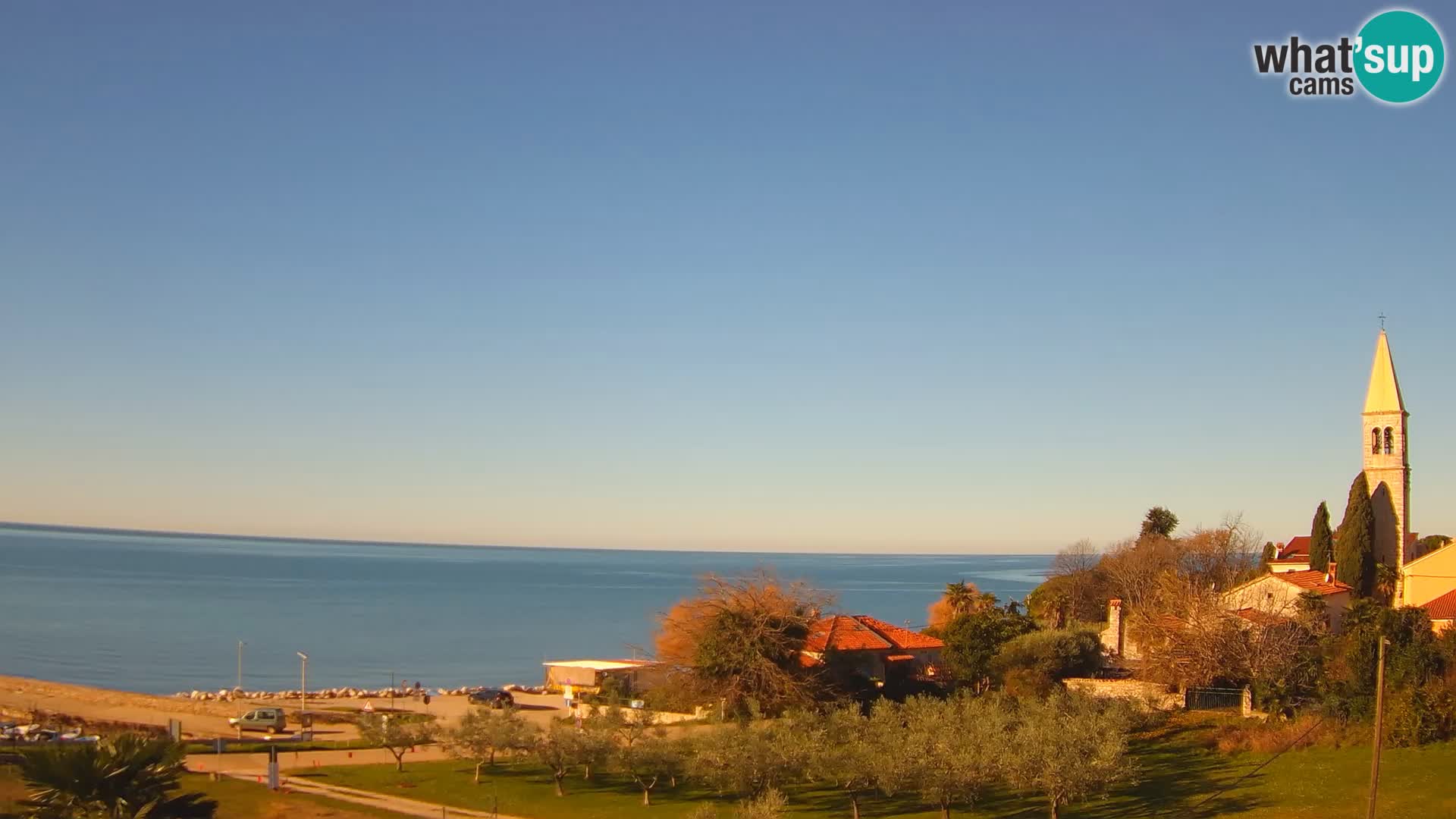 Umag Webcam en direct Lovrečica / San Lorenzo – Istrie – Croatie