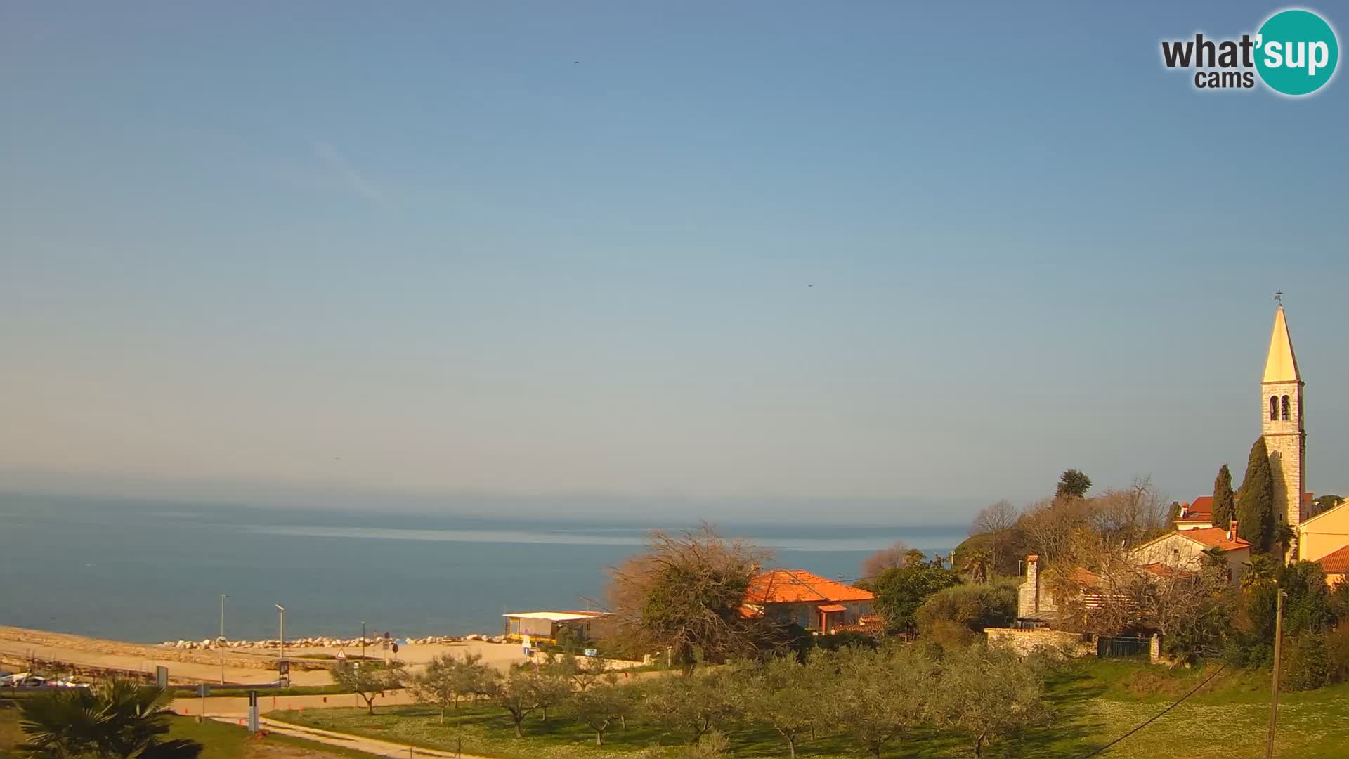 Umag Webcam uživo Lovrečica / San Lorenzo – Istra – Hrvatska