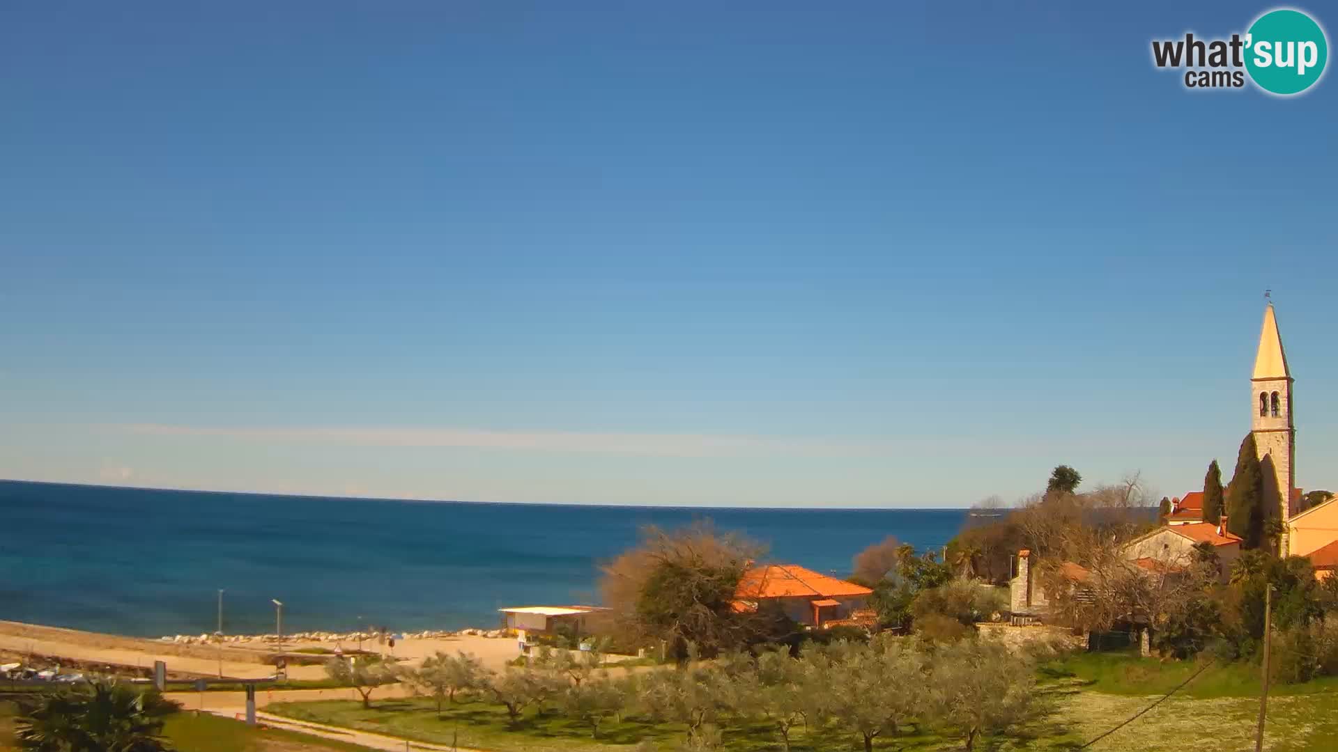 Umag spletna kamera Lovrečica – Istra – Hrvaška