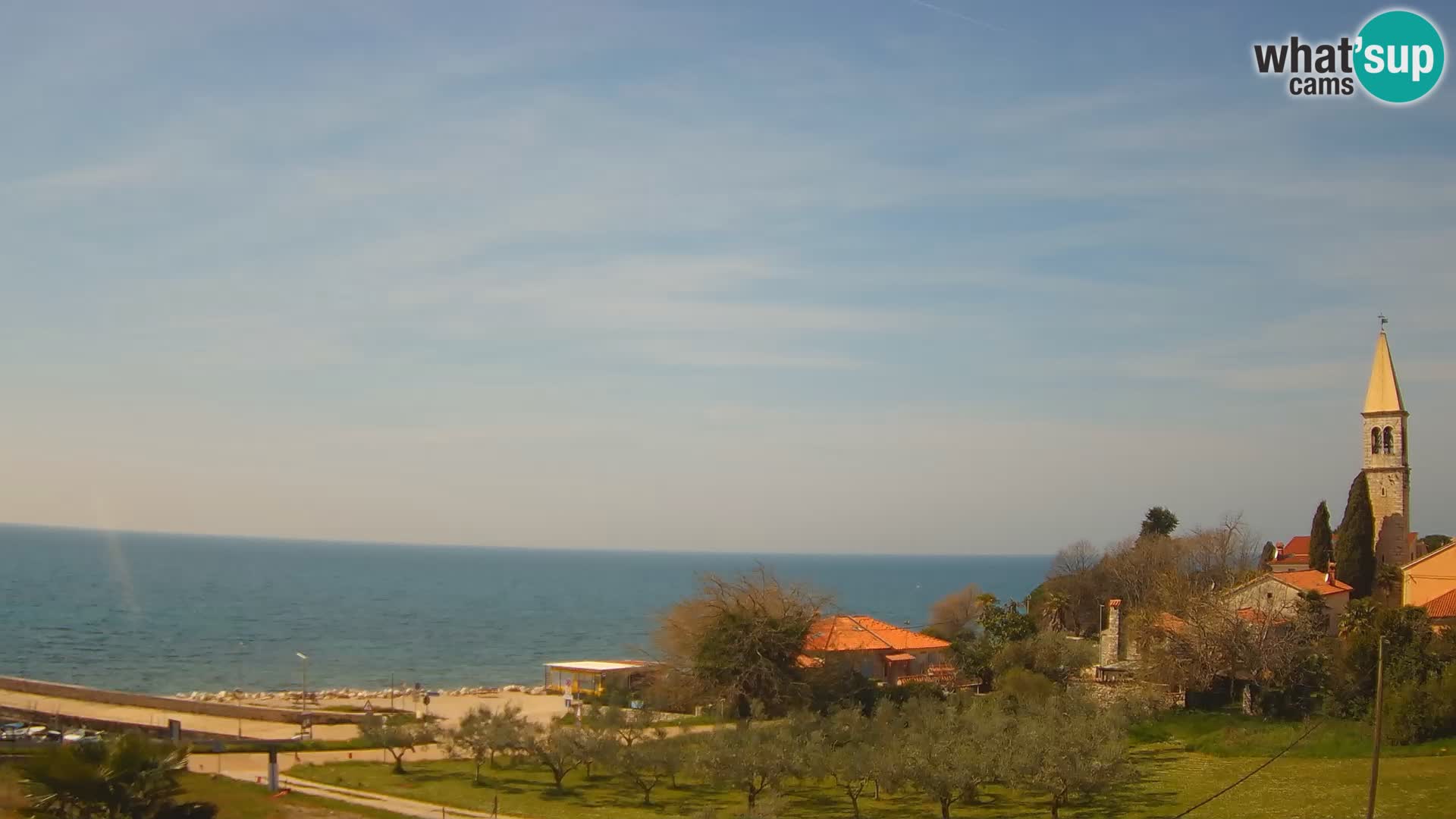 Umag Webcam en direct Lovrečica / San Lorenzo – Istrie – Croatie
