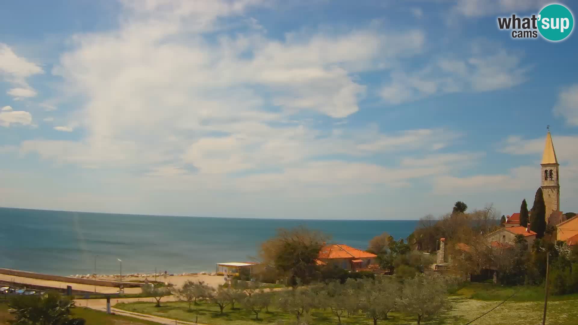 Umag Webcam uživo Lovrečica / San Lorenzo – Istra – Hrvatska