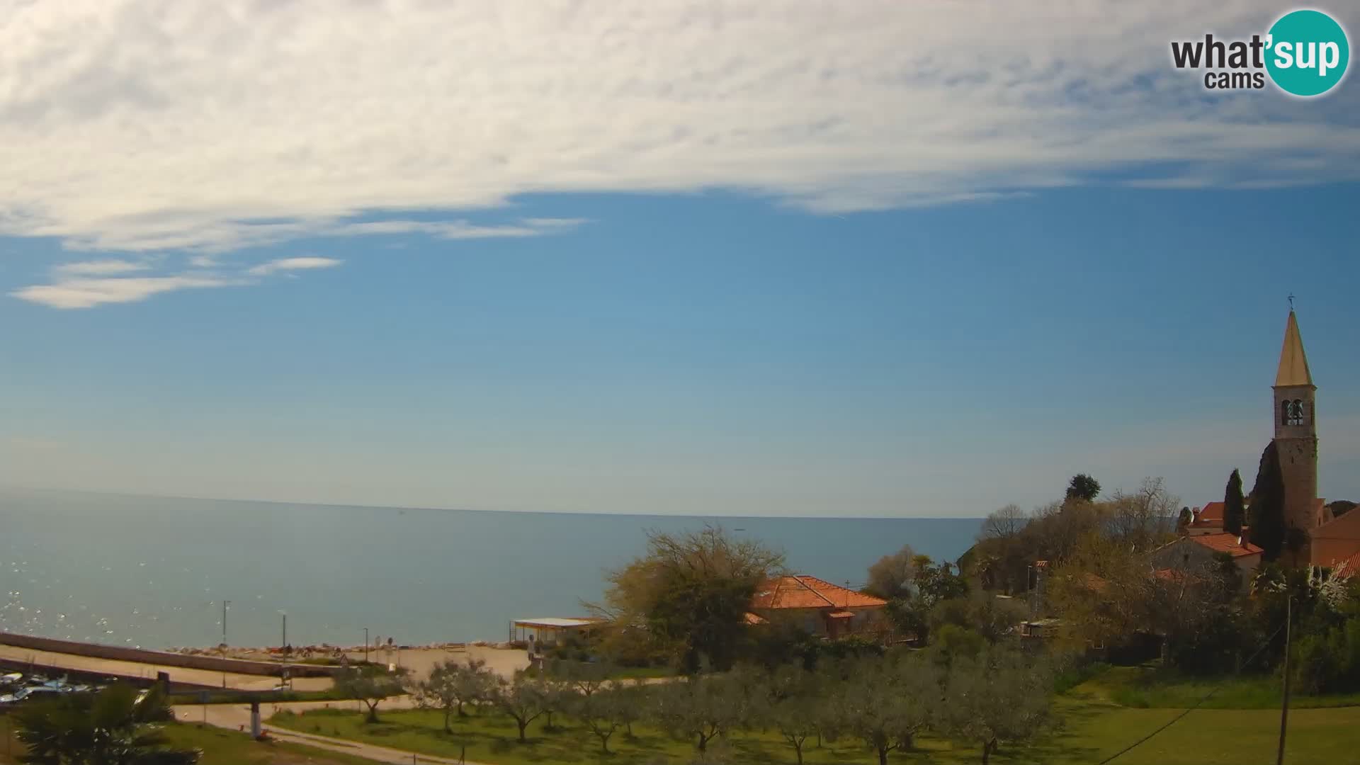 Umag Webcam uživo Lovrečica / San Lorenzo – Istra – Hrvatska