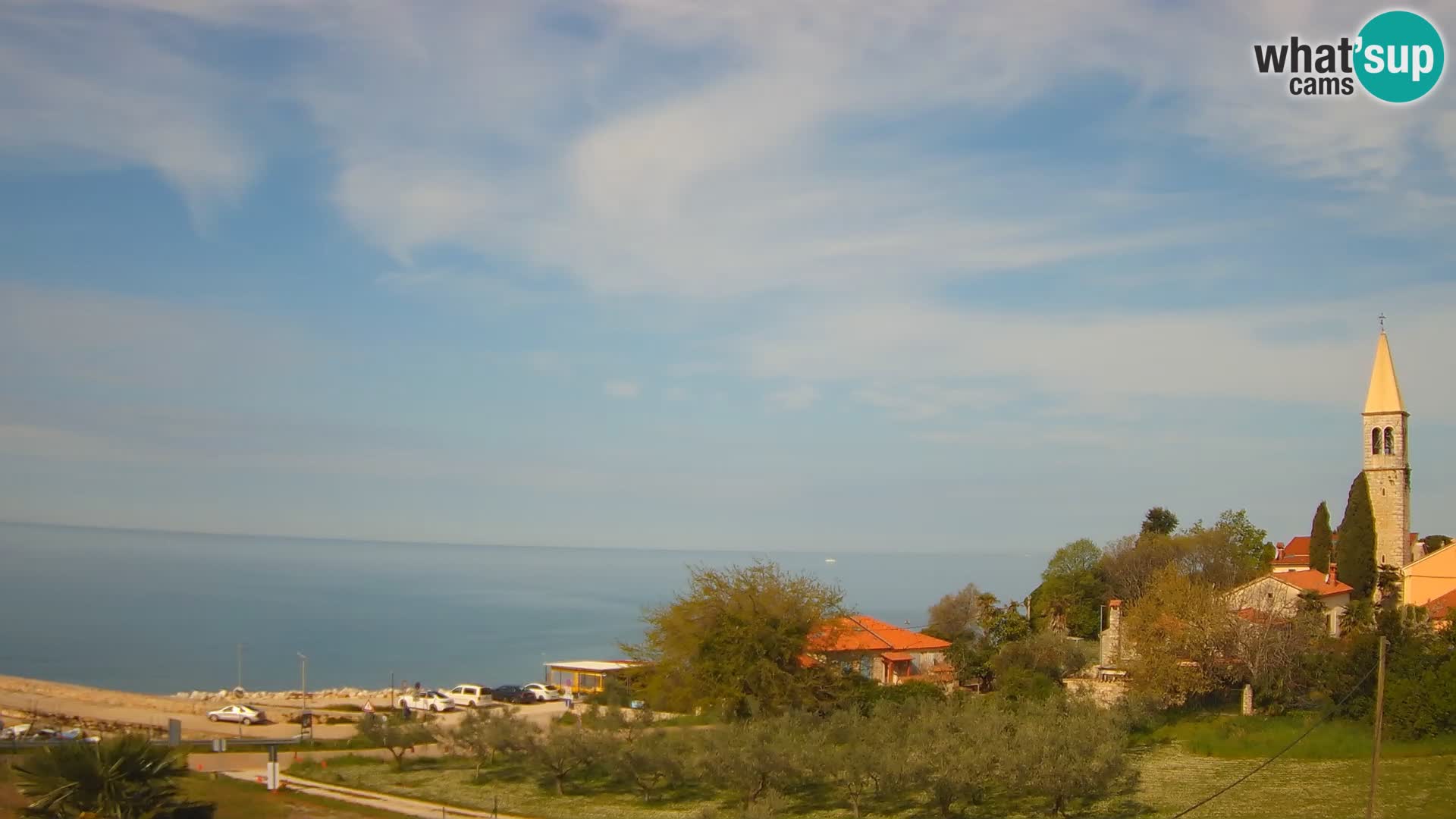 Umag Webcam en direct Lovrečica / San Lorenzo – Istrie – Croatie