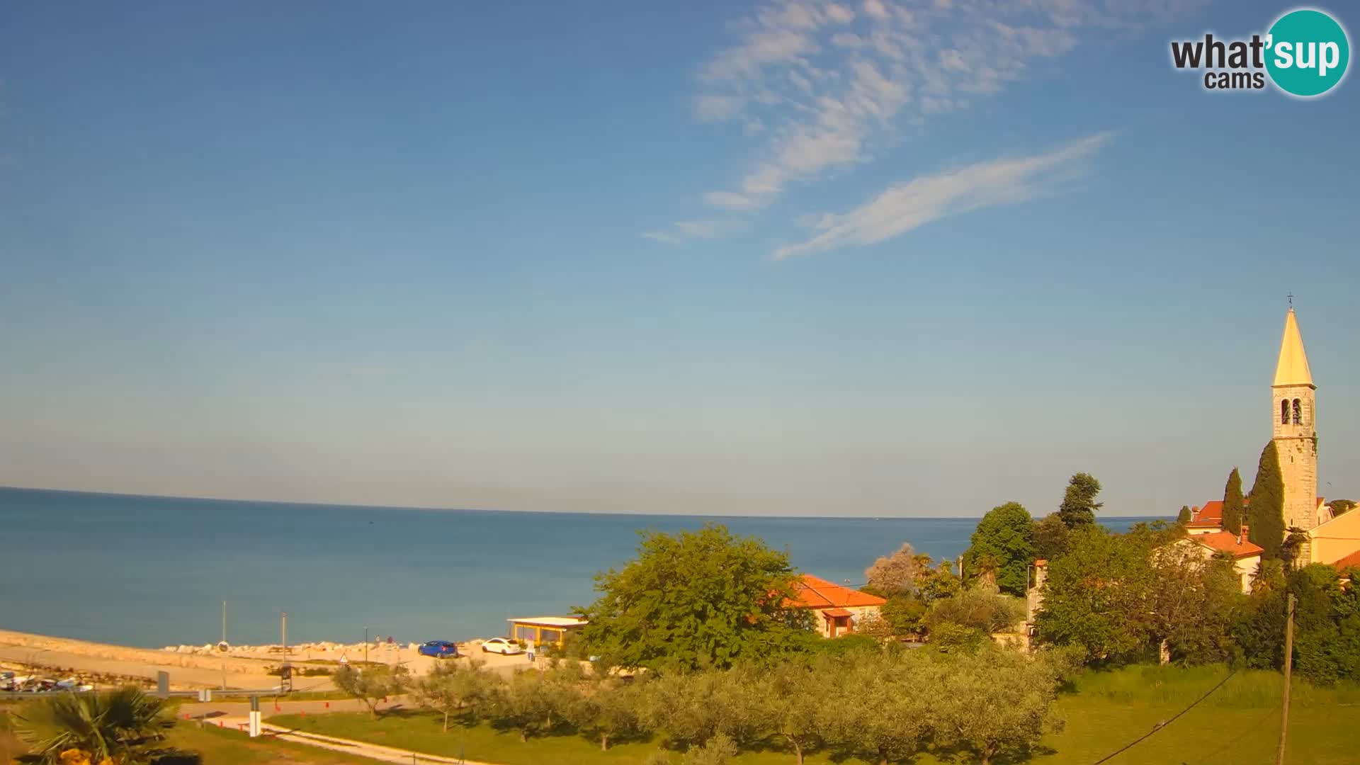 Umag Webcam en direct Lovrečica / San Lorenzo – Istrie – Croatie