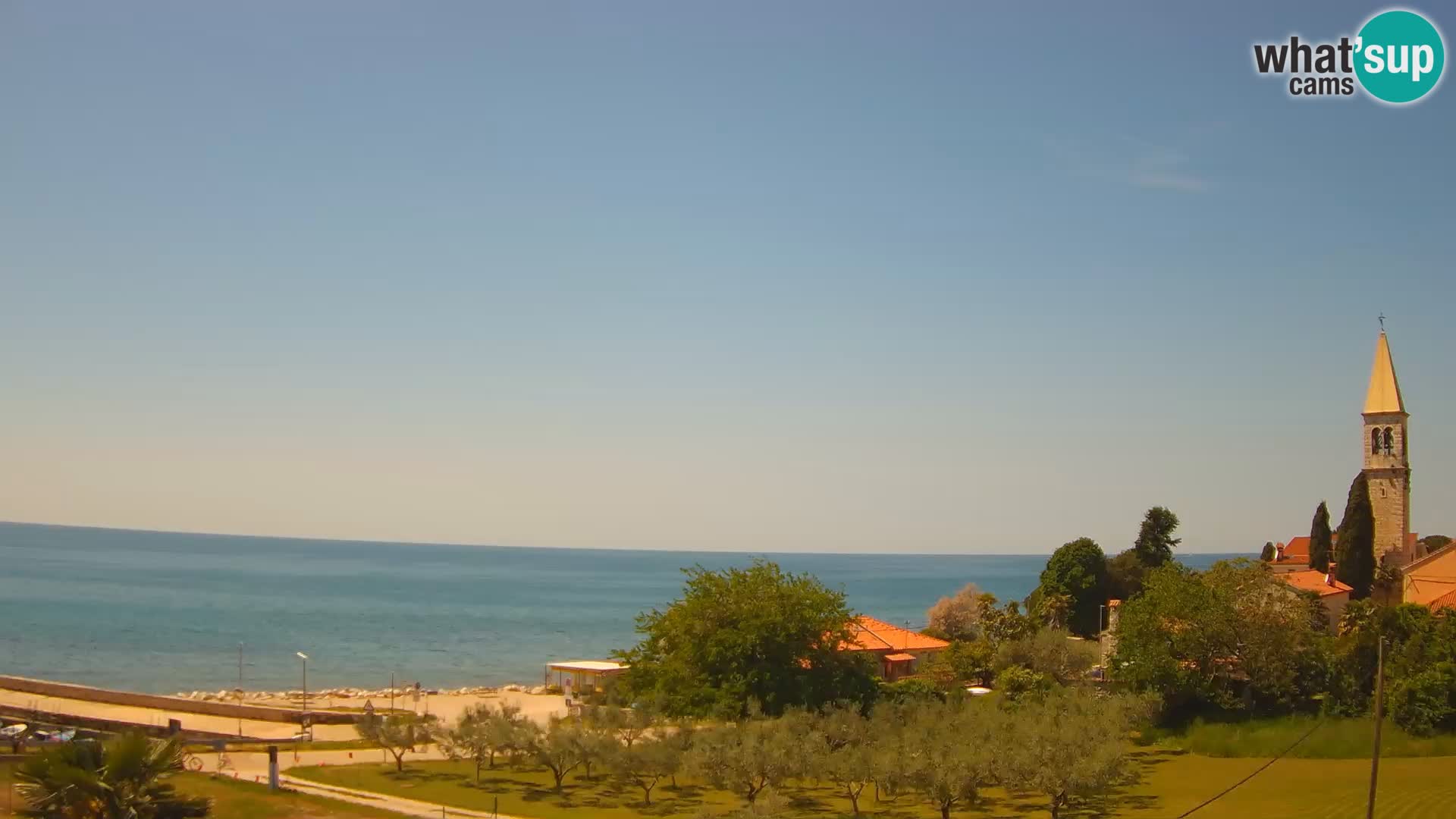 Umag Webcam en direct Lovrečica / San Lorenzo – Istrie – Croatie