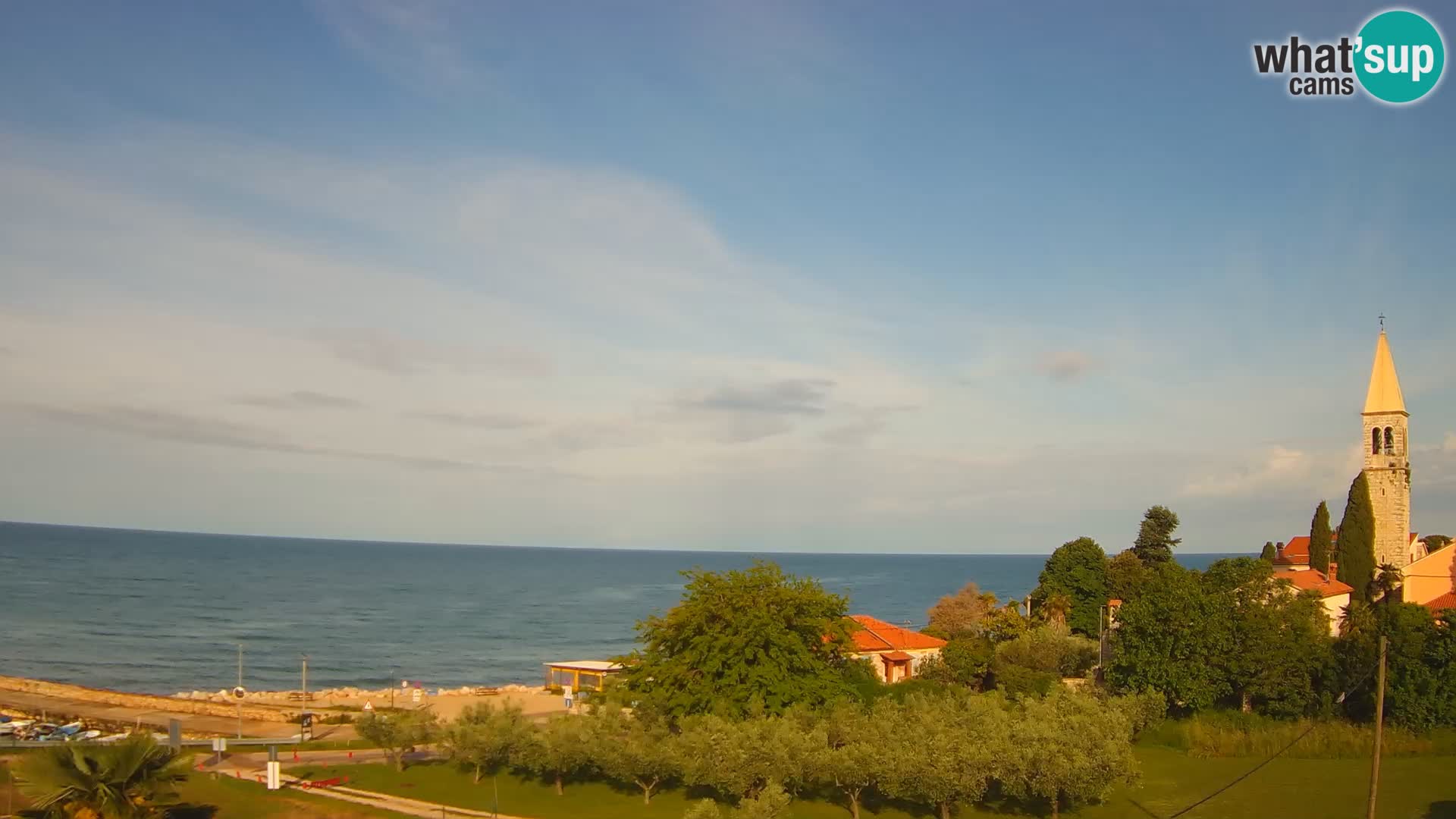 Umag Webcam uživo Lovrečica / San Lorenzo – Istra – Hrvatska