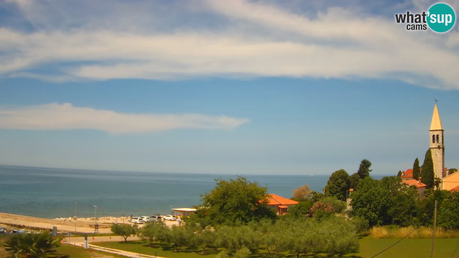 Umag Webcam uživo Lovrečica / San Lorenzo – Istra – Hrvatska