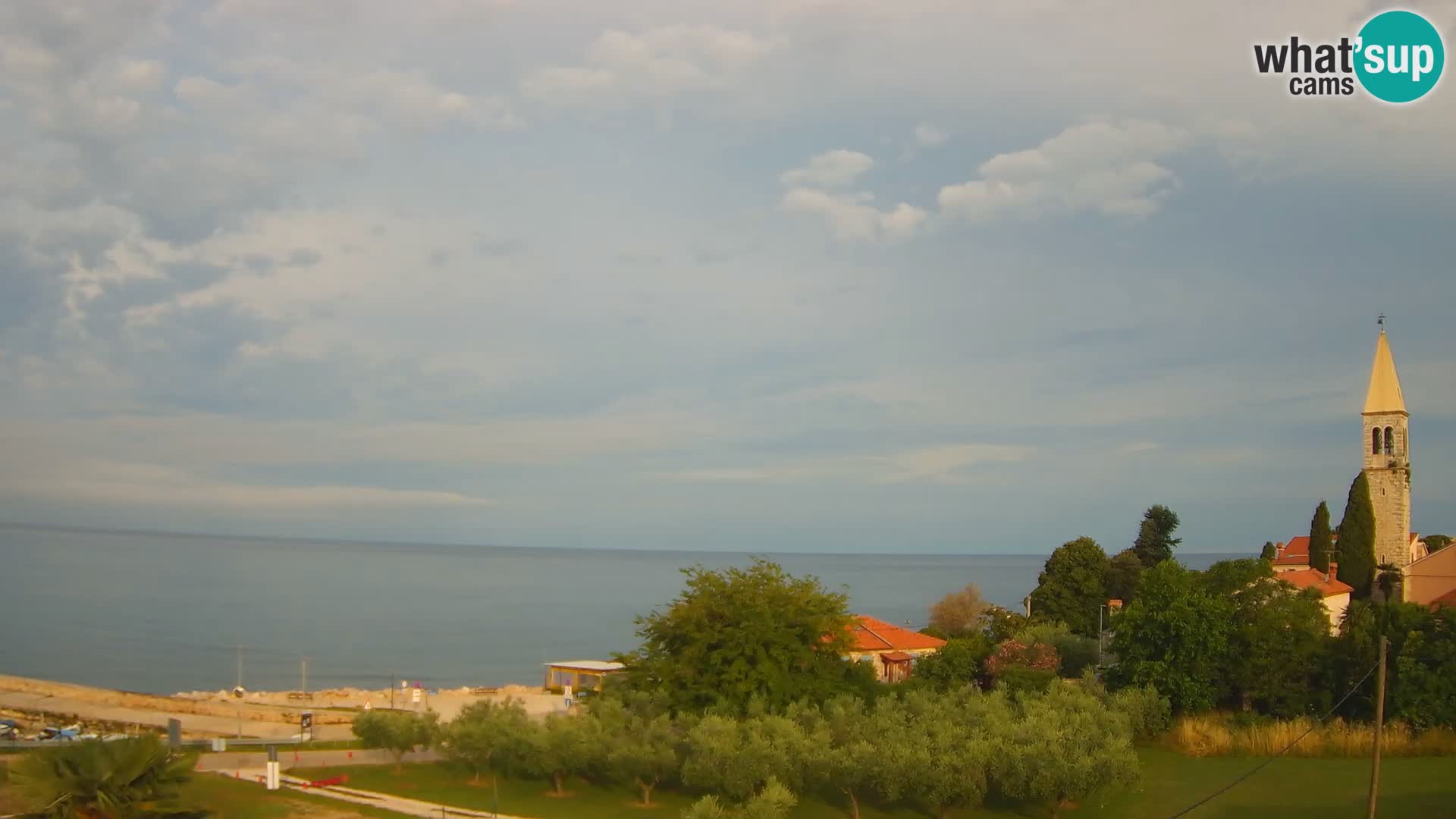 Umag Webcam en direct Lovrečica / San Lorenzo – Istrie – Croatie