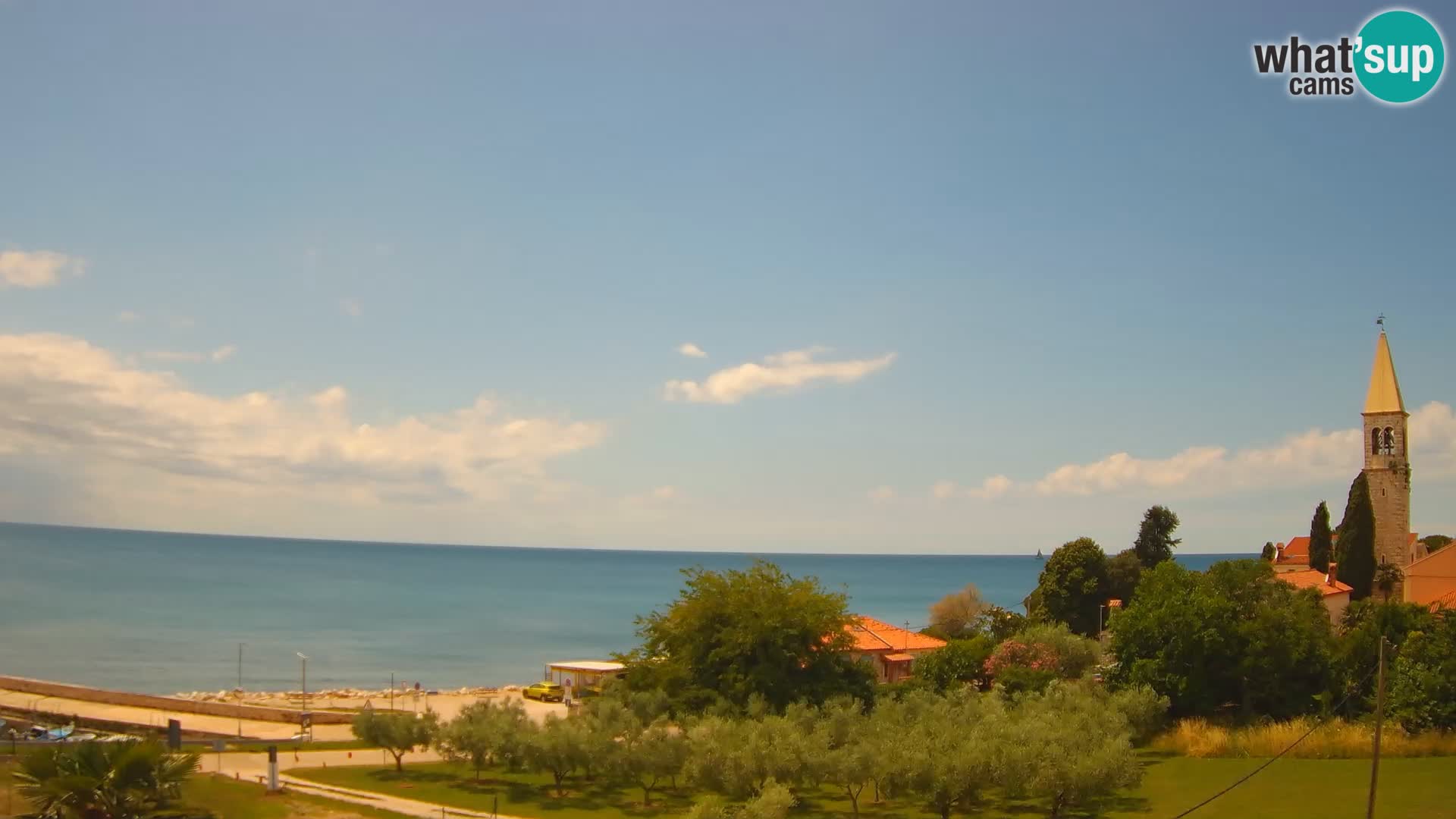 Umag Webcam en direct Lovrečica / San Lorenzo – Istrie – Croatie