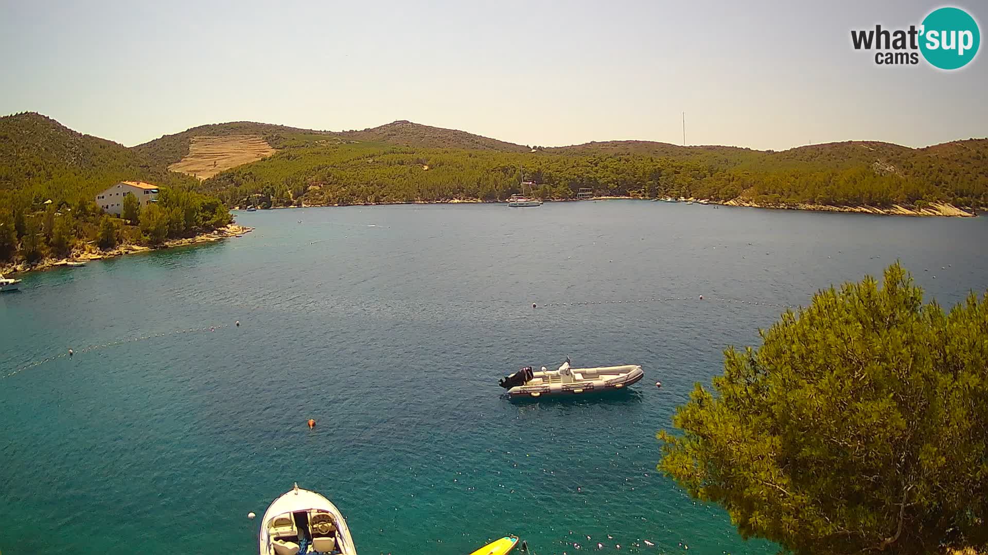 Live cam Hvar Vira plage | Île de Hvar | Dalmatie